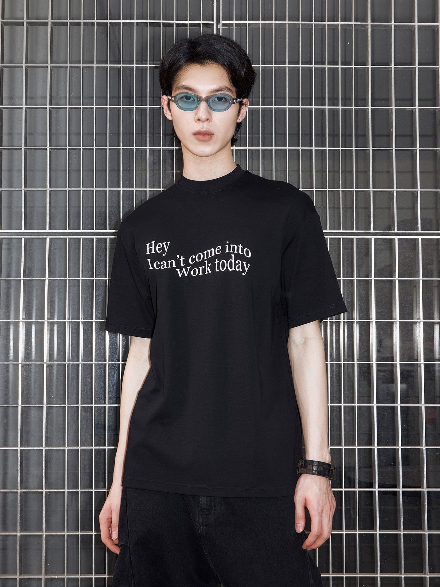 49PERCENT Essential Slogan T-Shirt-T Shirt-XS-Black-Free Shipping Leatheretro