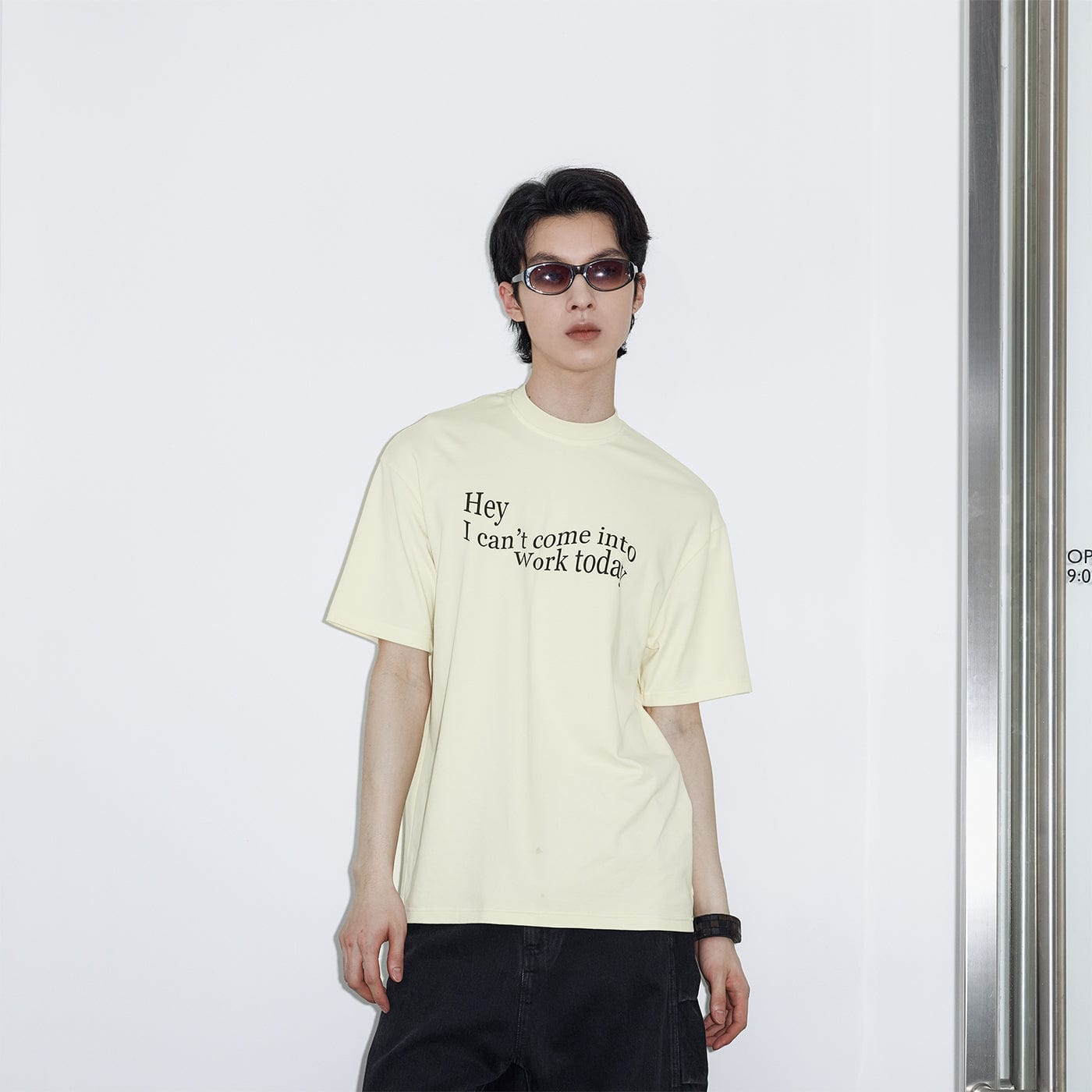 49PERCENT Essential Slogan T-Shirt-T Shirt-XS-Black-Free Shipping Leatheretro