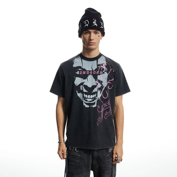 DND4DES Washed Punk Graphic T-Shirt-T Shirt-S-Free Shipping Leatheretro