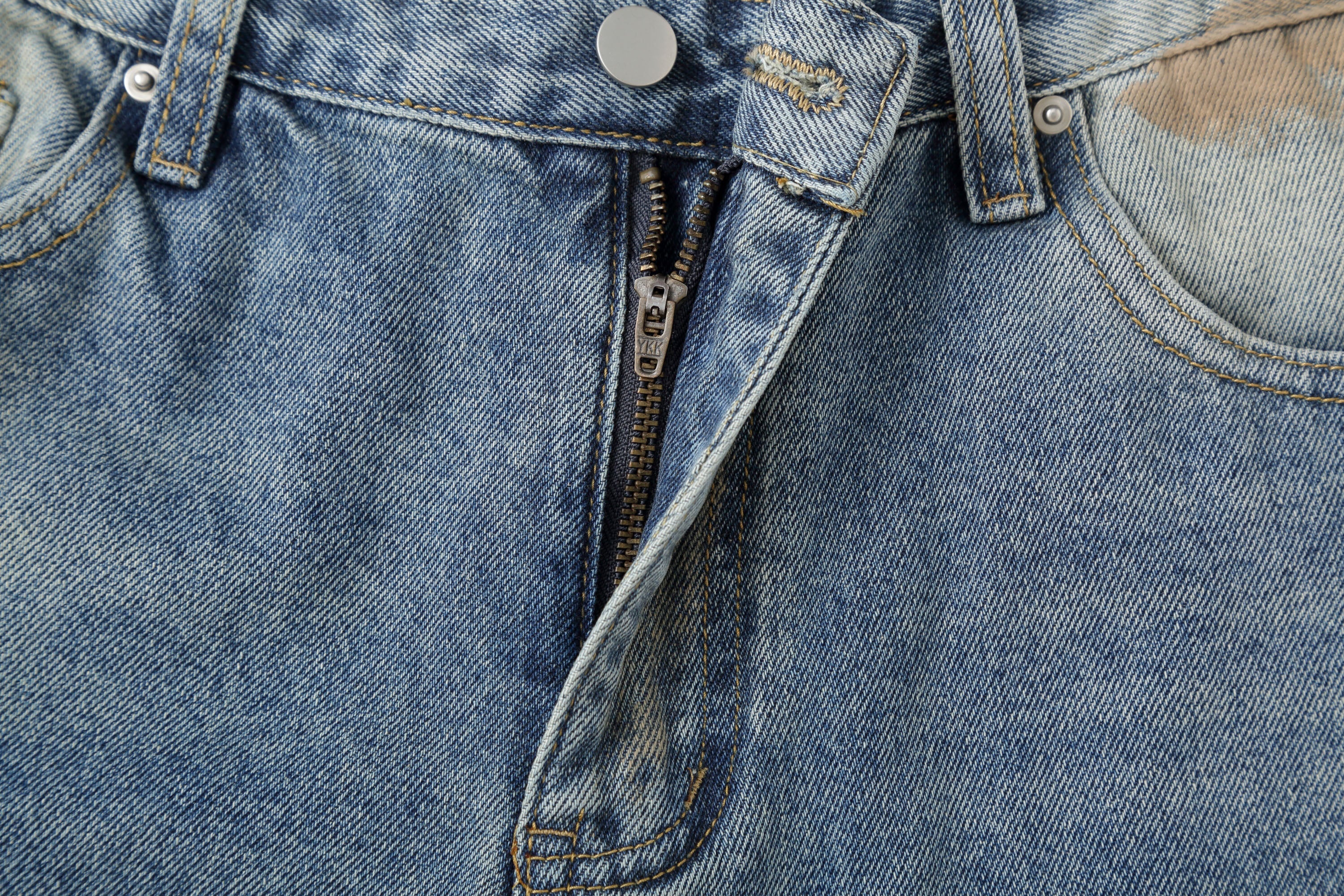 CLP Distressed Ripped Brushed Jeans-Jeans-M-Free Shipping Leatheretro