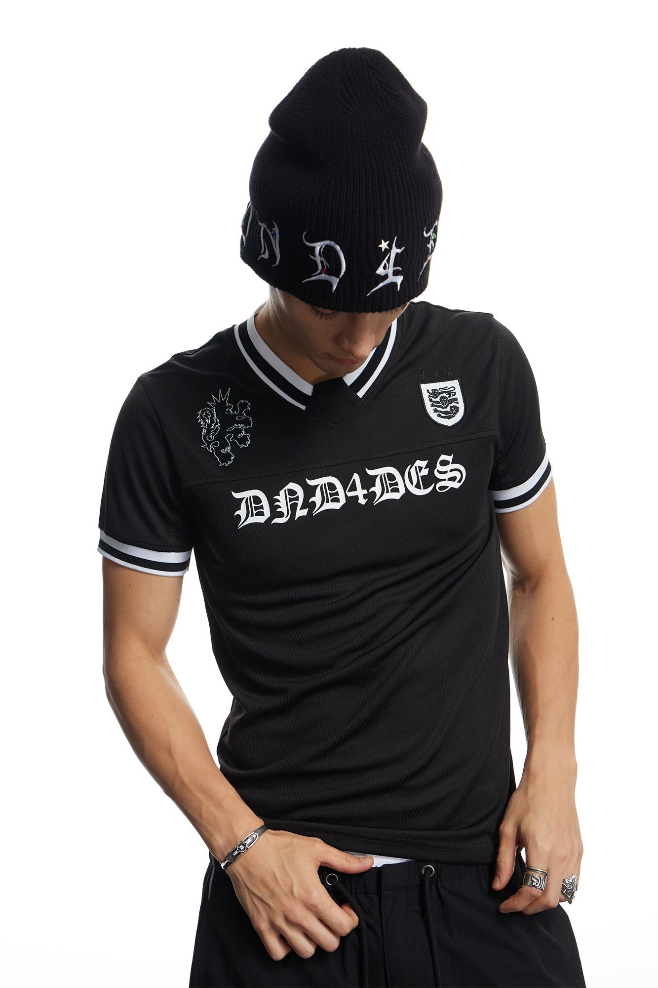 DND4DES Gothic LOGO Mesh Tee-T Shirt-S-Free Shipping Leatheretro