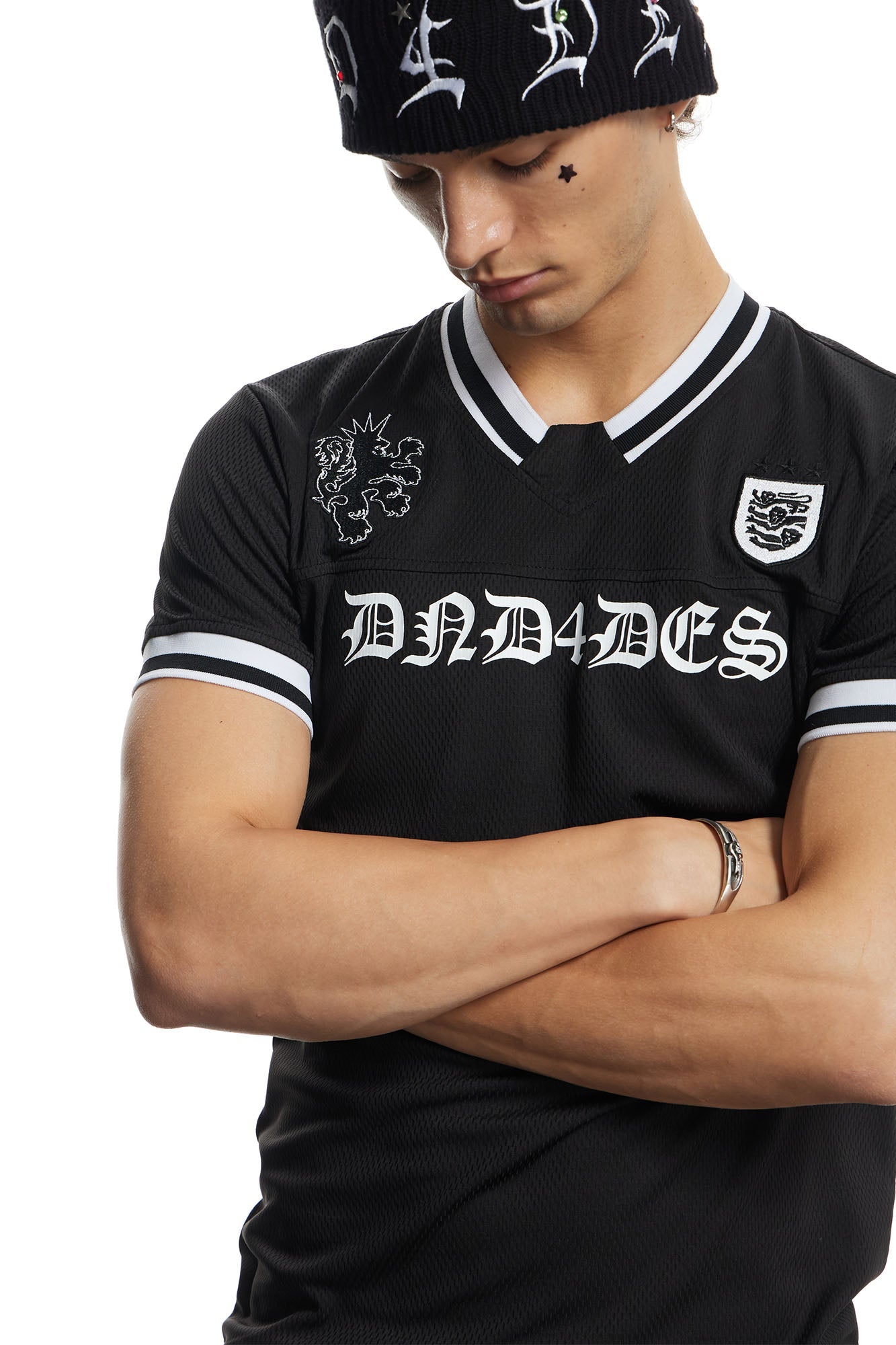 DND4DES Gothic LOGO Mesh Tee-T Shirt-S-Free Shipping Leatheretro
