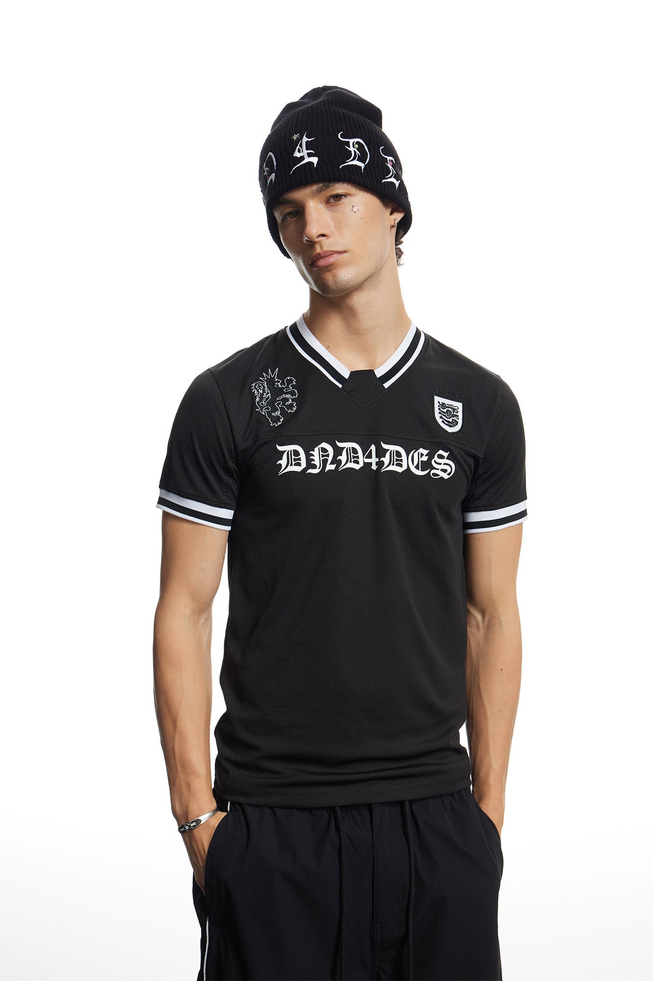 DND4DES Gothic LOGO Mesh Tee-T Shirt-S-Free Shipping Leatheretro