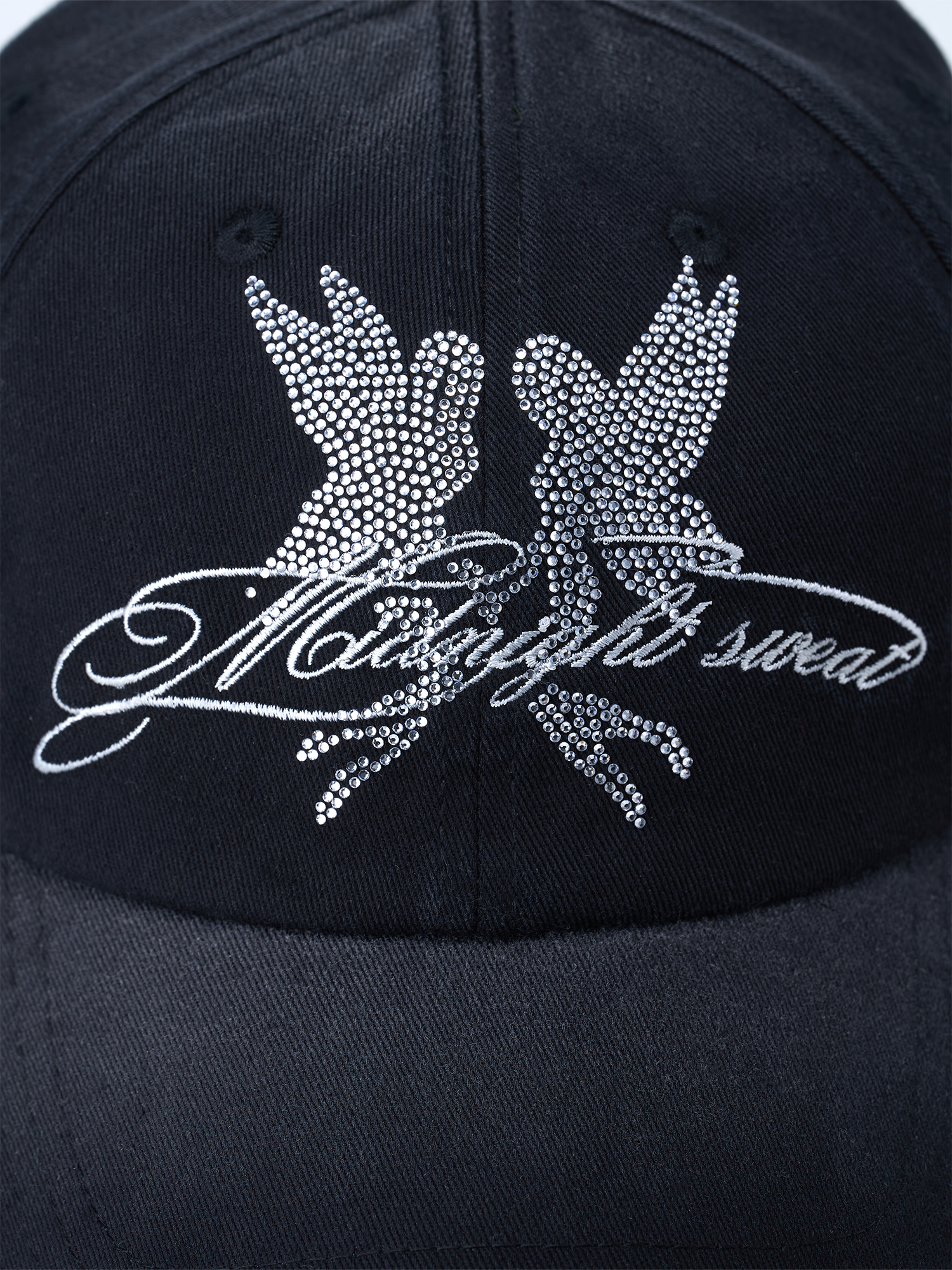 SANB Washed Angel Diamond Baseball Cap-Hat, Cap, Beanie-One Size-Free Shipping Leatheretro