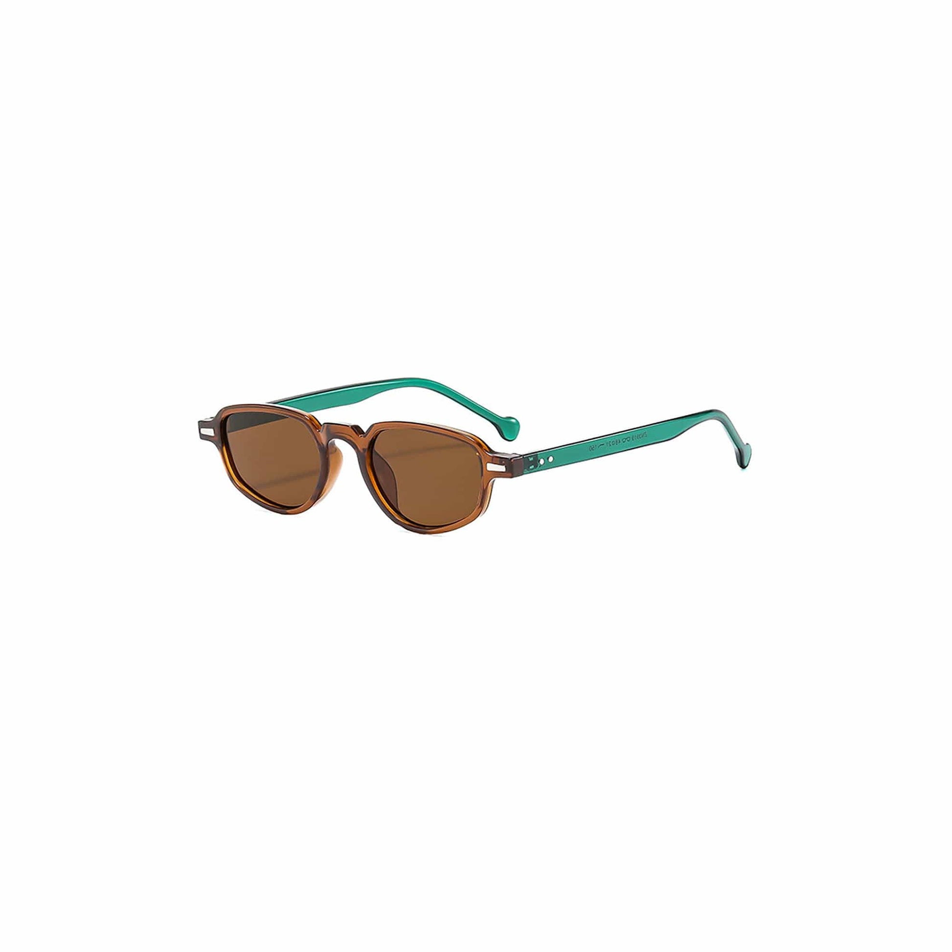 DAMAGE ASIA Gradient Lens Irregular Frame Sunglasses-Sunglasses-Coffee-Free Shipping Leatheretro