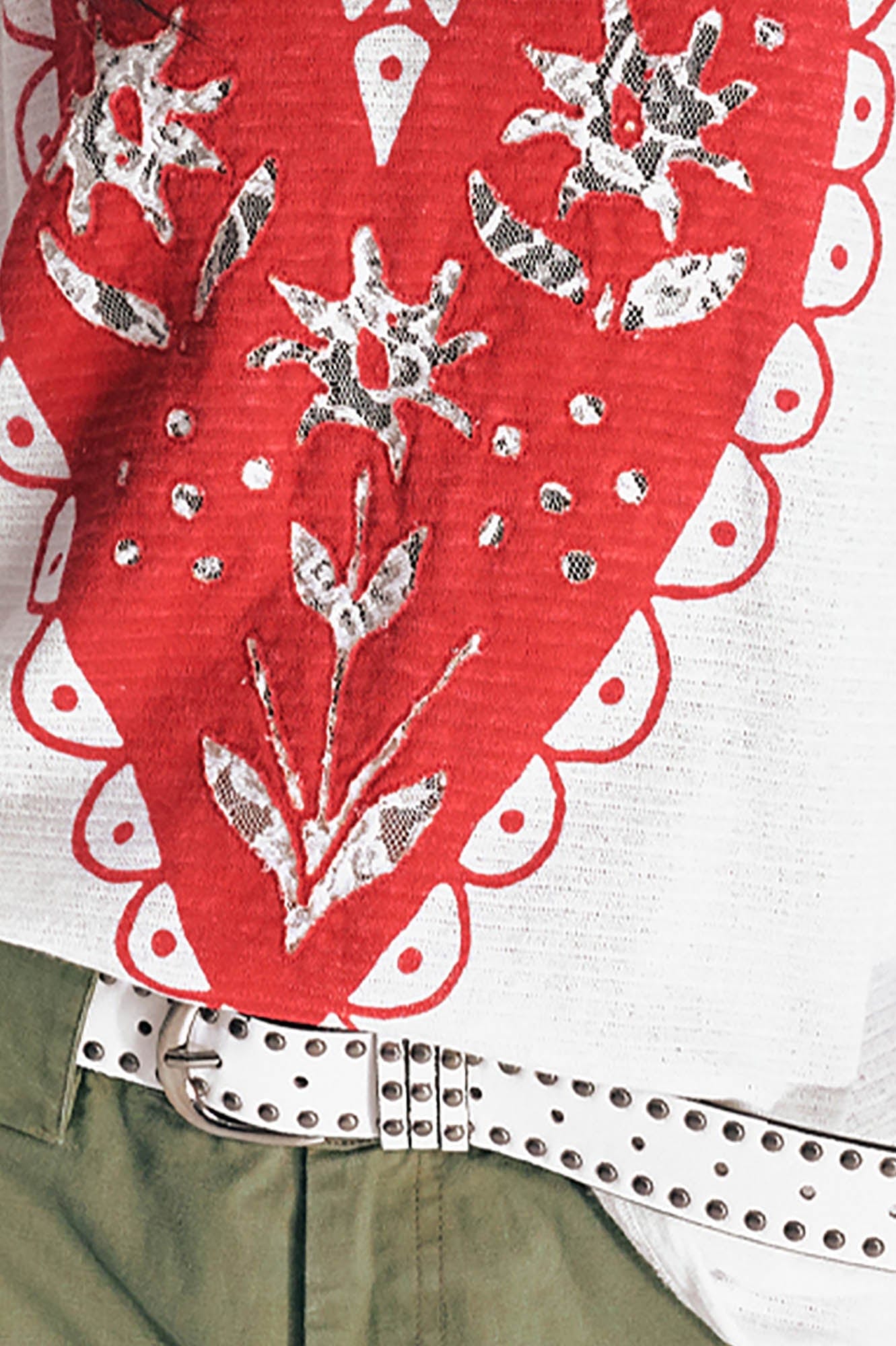 1997 POSTOFFICE The Heart Lace Bloom T-Shirt-T Shirt-S-Black-Free Shipping Leatheretro