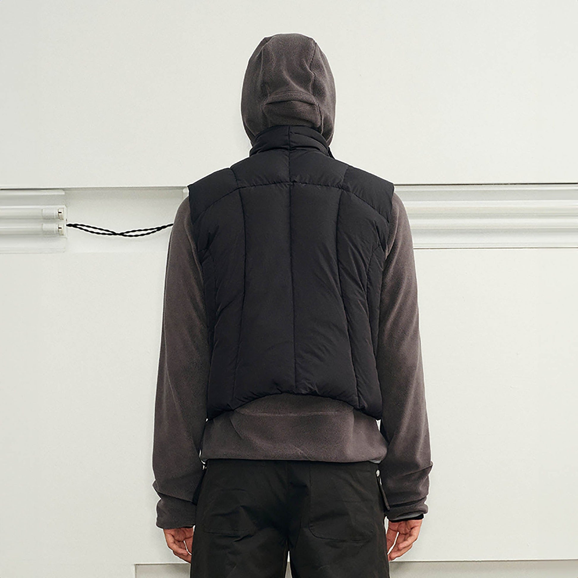 KREATE Asymmetrical Quilted Down Vest-Vest-S-Brown-Free Shipping Leatheretro