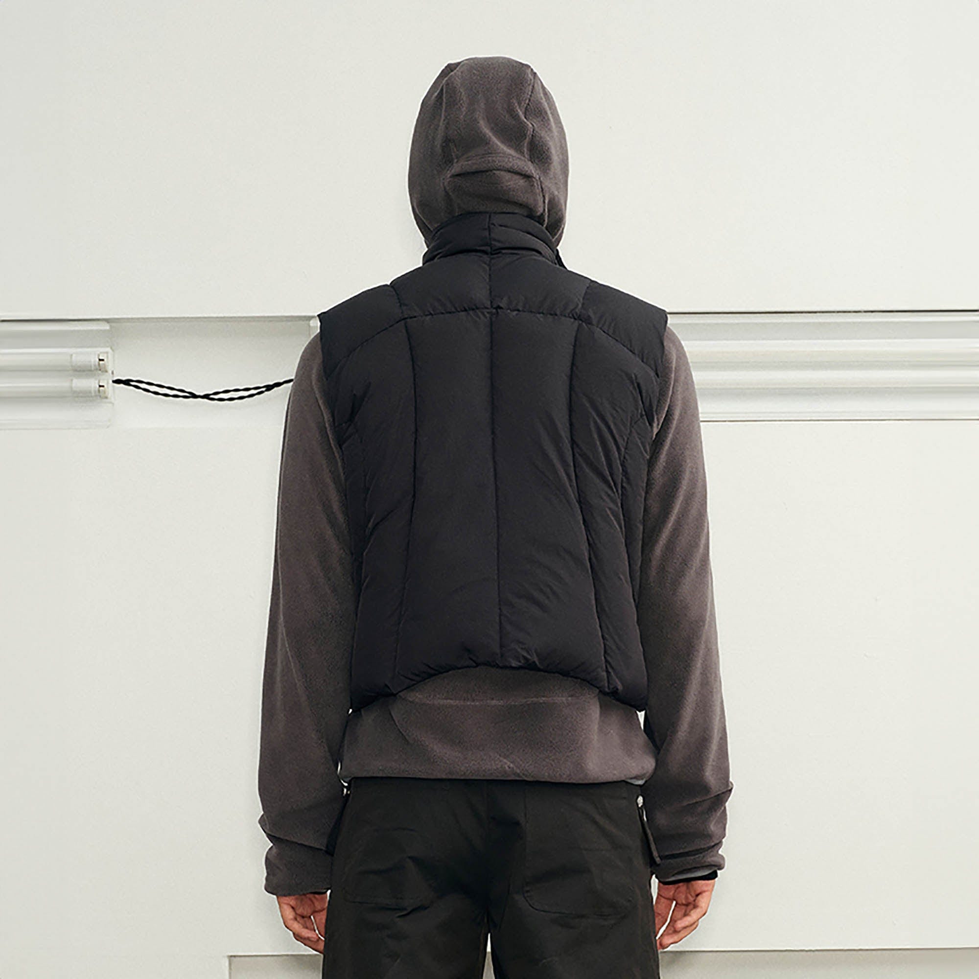 KREATE Asymmetrical Quilted Down Vest-Vest-S-Brown-Free Shipping Leatheretro