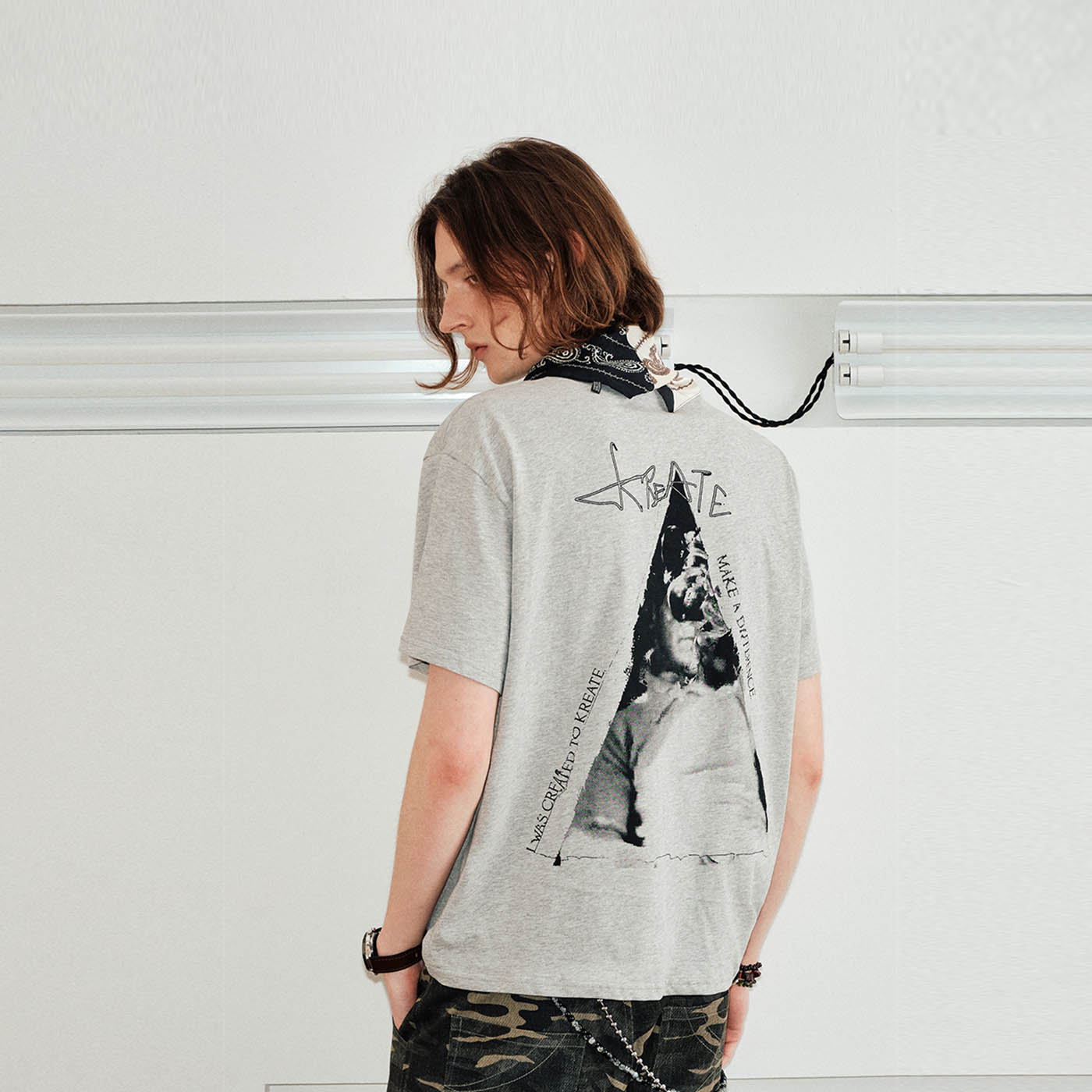 KREATE Drunken T-Shirt-T Shirt-S-Grey-Free Shipping Leatheretro