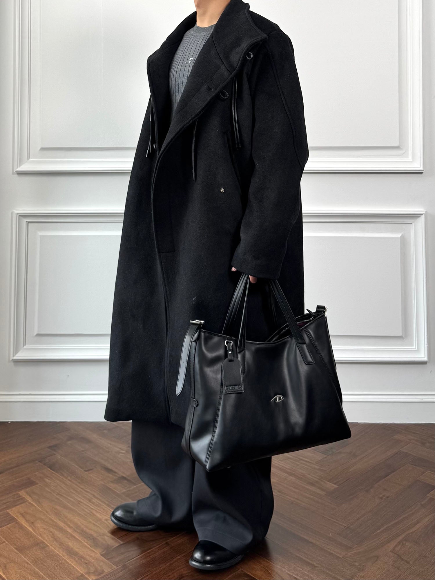 CATSSTAC Classic Toggle Button Wool Overcoat-Jacket-M (Preorder)-Free Shipping Leatheretro