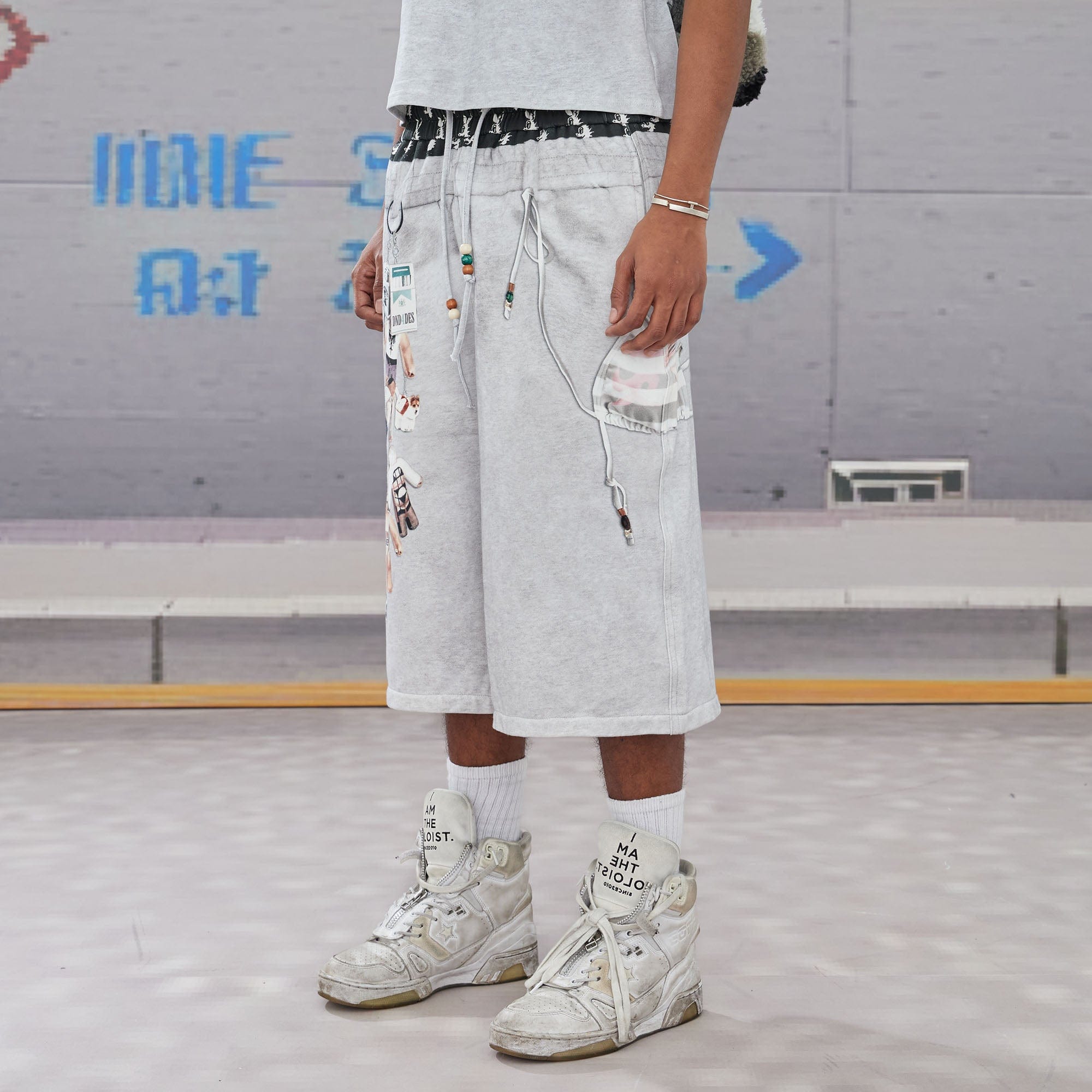 DND4DES Keychain Double-Waist Graphics Shorts-Shorts-S-Free Shipping Leatheretro