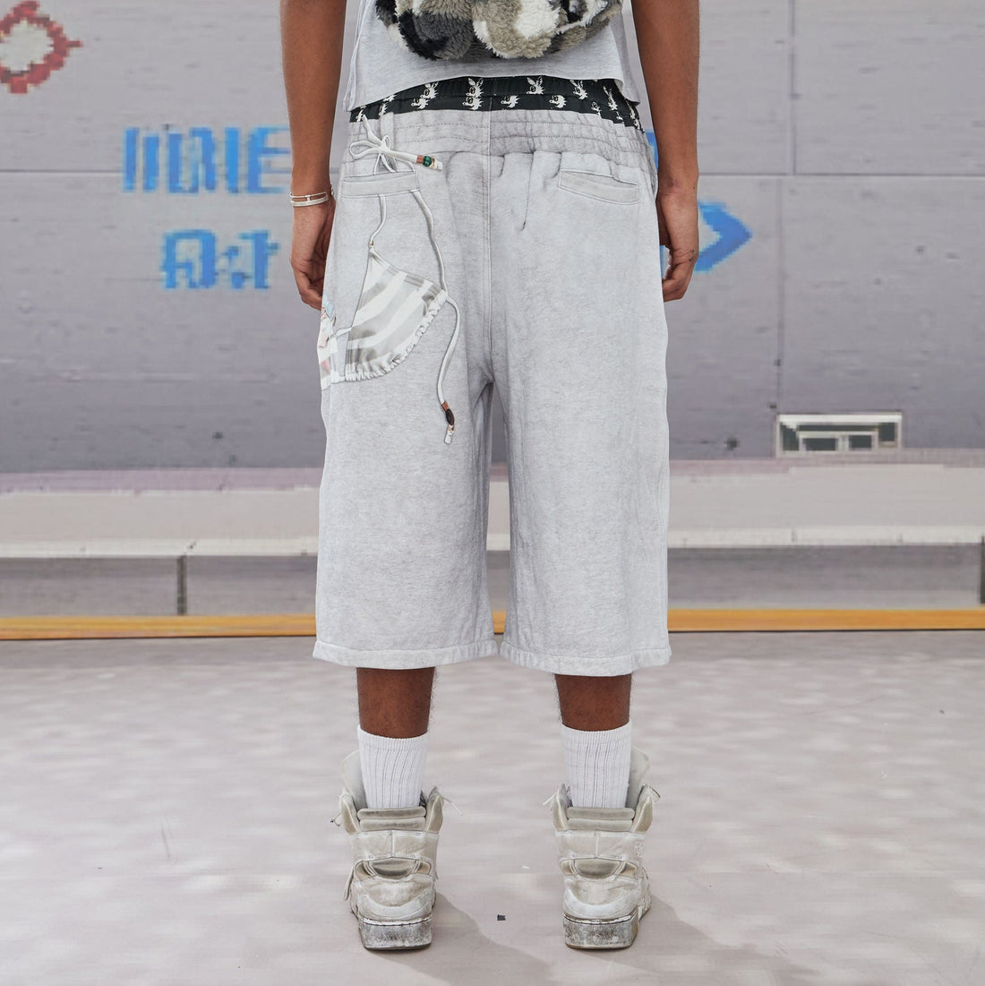 DND4DES Keychain Double-Waist Graphics Shorts-Shorts-S-Free Shipping Leatheretro