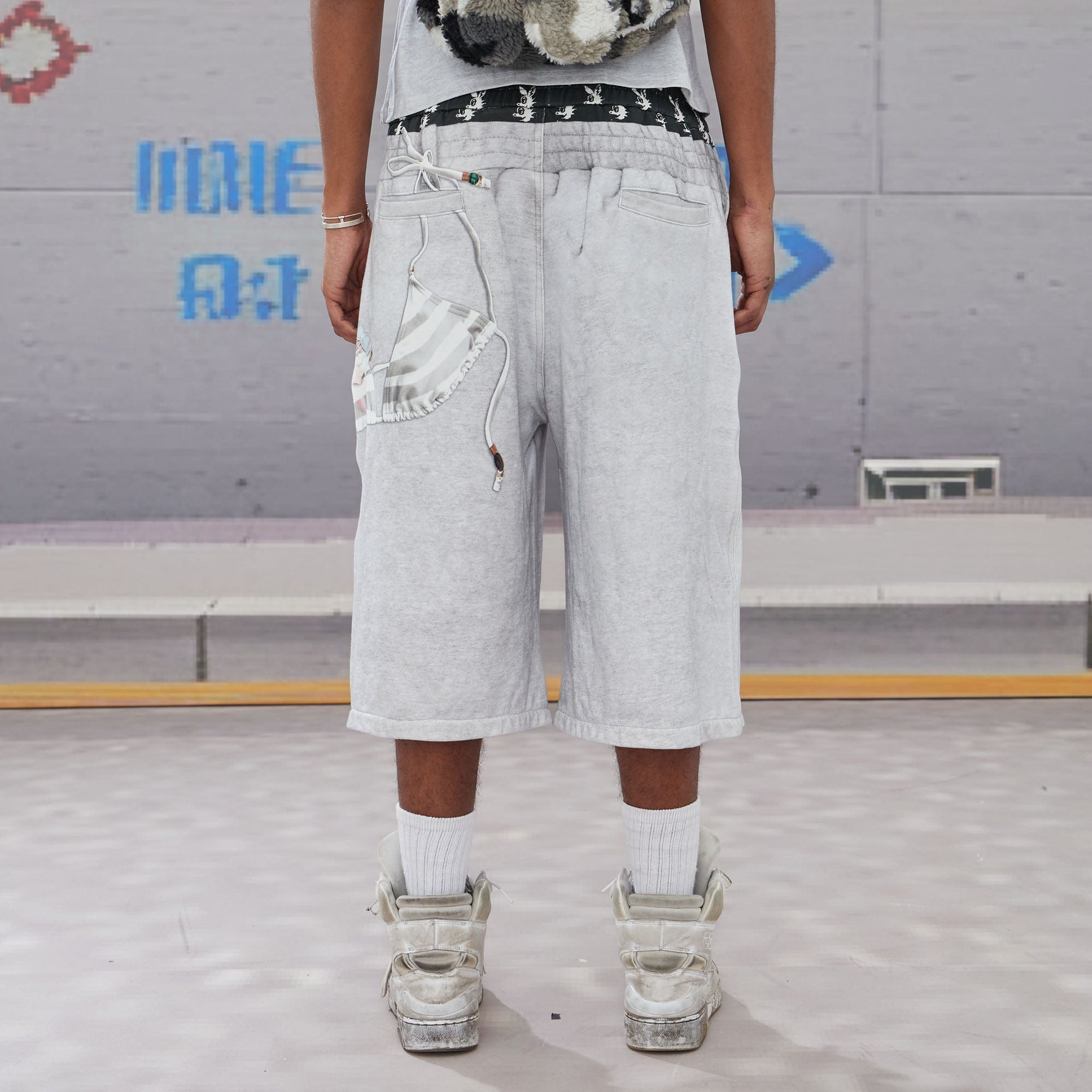 DND4DES Keychain Double-Waist Graphics Shorts-Shorts-S-Free Shipping Leatheretro