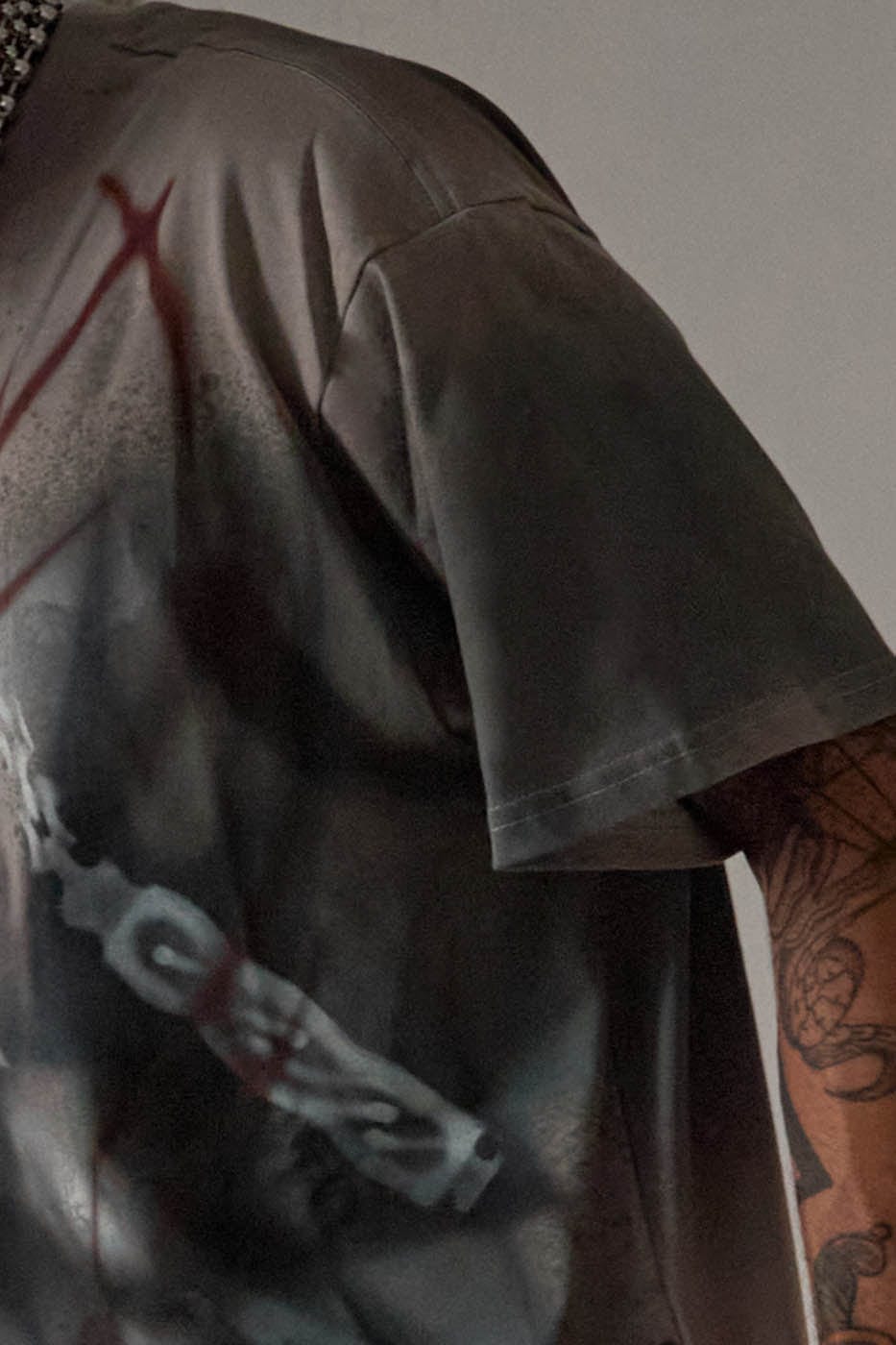 DND4DES Meteor Hammer Abstract Graphics T-Shirt-T Shirt-S-Free Shipping Leatheretro