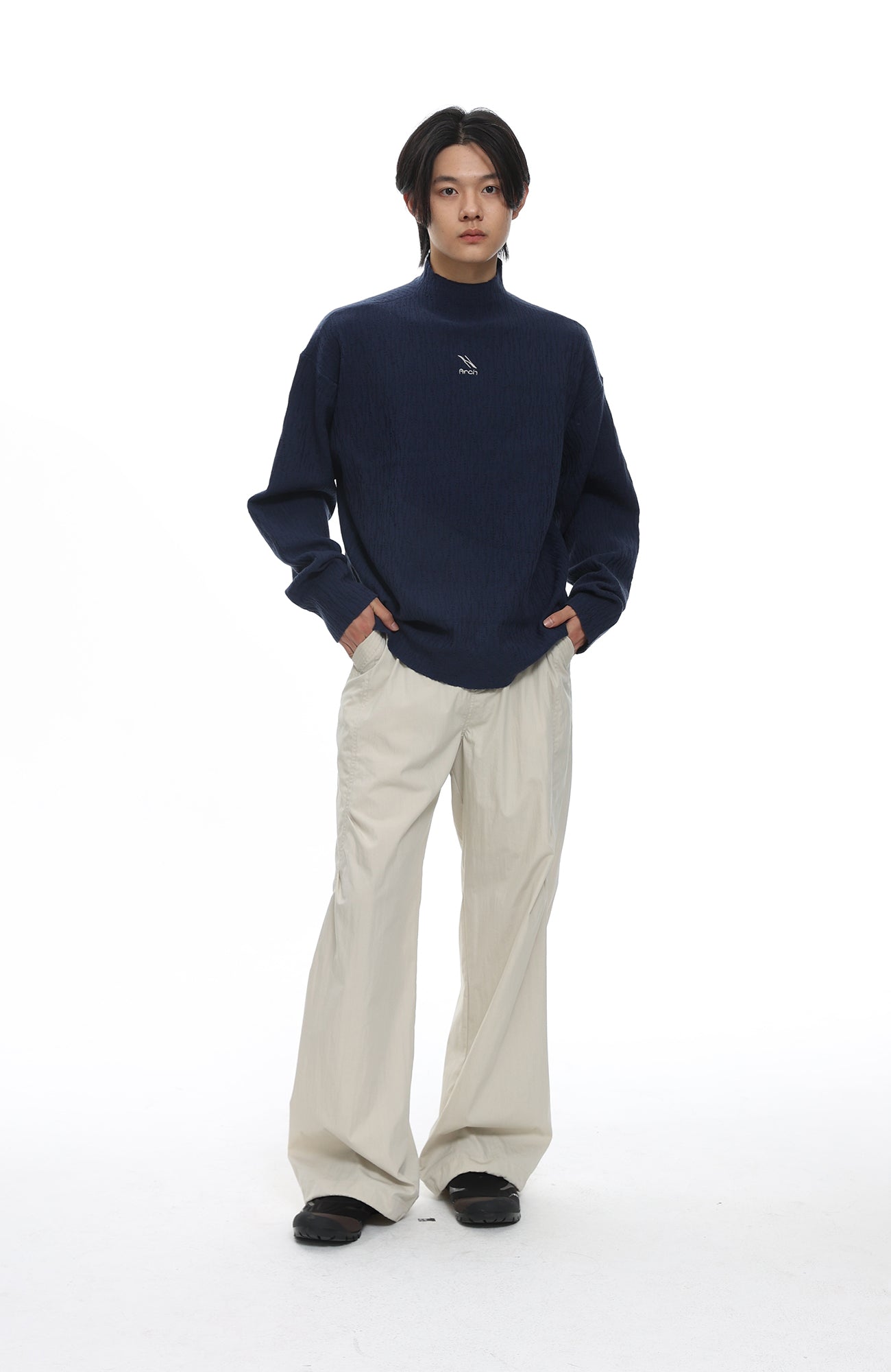 ROARINGWILD A ARCH Essential Drawstring Parachute Pants-Pants-XS-Black Regular (old version)-Free Shipping Leatheretro