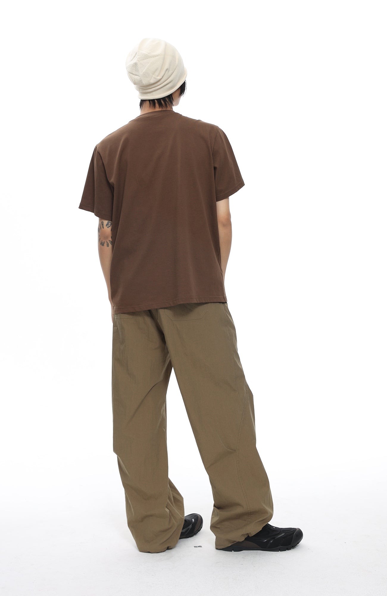 ROARINGWILD A ARCH Essential Drawstring Parachute Pants-Pants-XS-Black Regular (old version)-Free Shipping Leatheretro