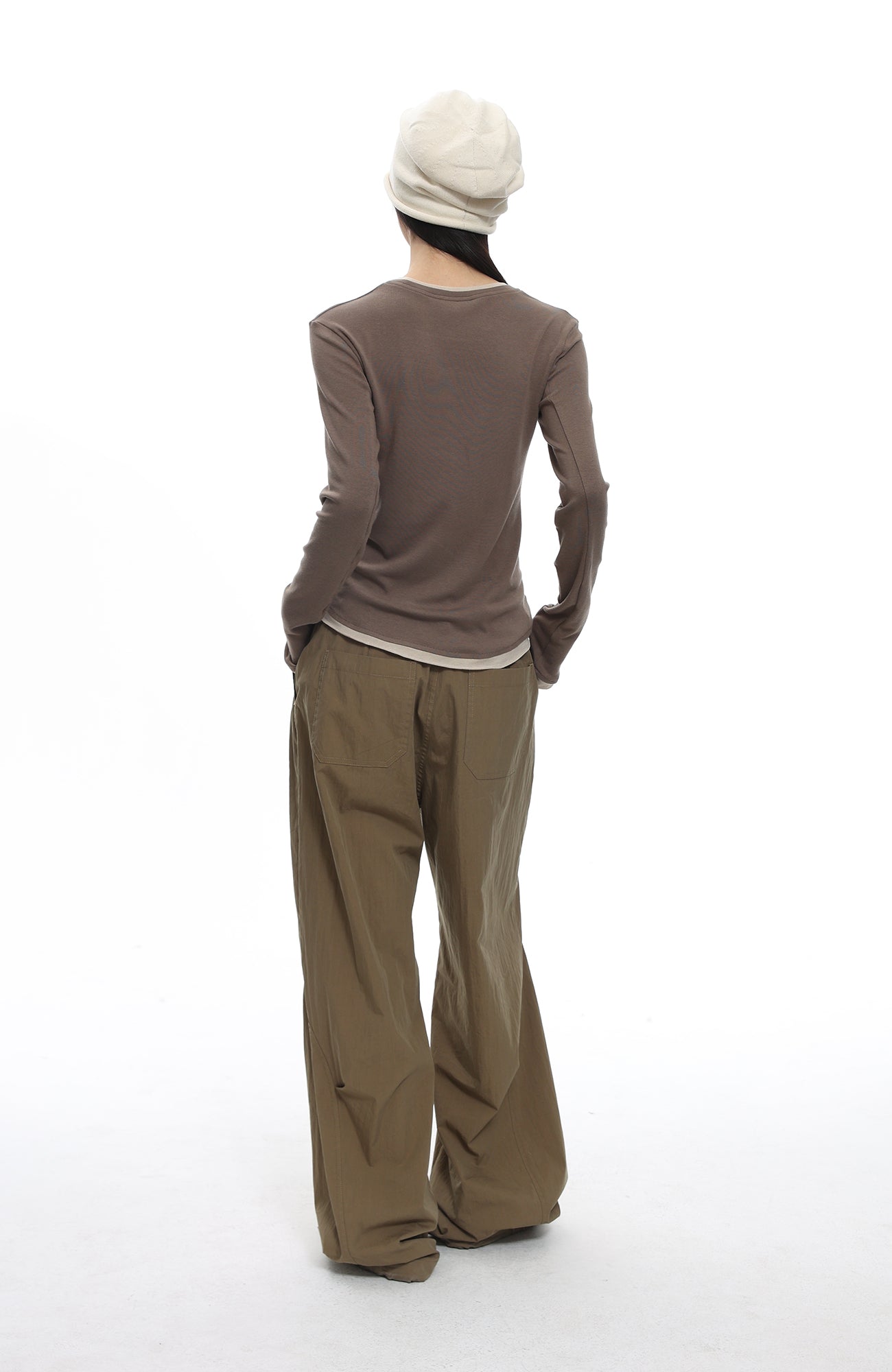 ROARINGWILD A ARCH Essential Drawstring Parachute Pants-Pants-XS-Black Regular (old version)-Free Shipping Leatheretro