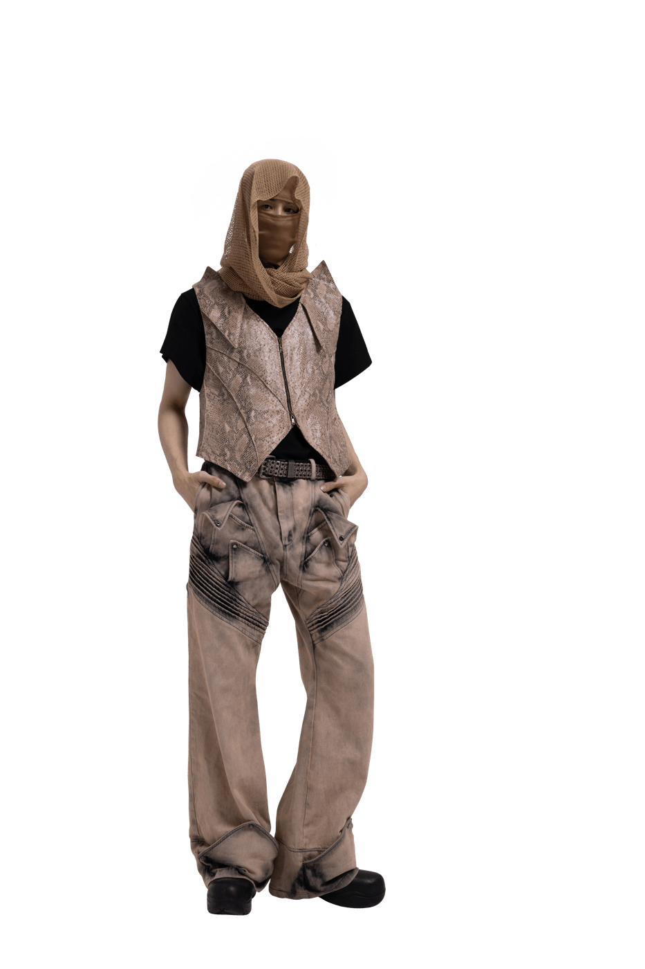 DND4DES Deconstructed Desert Petals Jeans-Jeans-S-Free Shipping Leatheretro