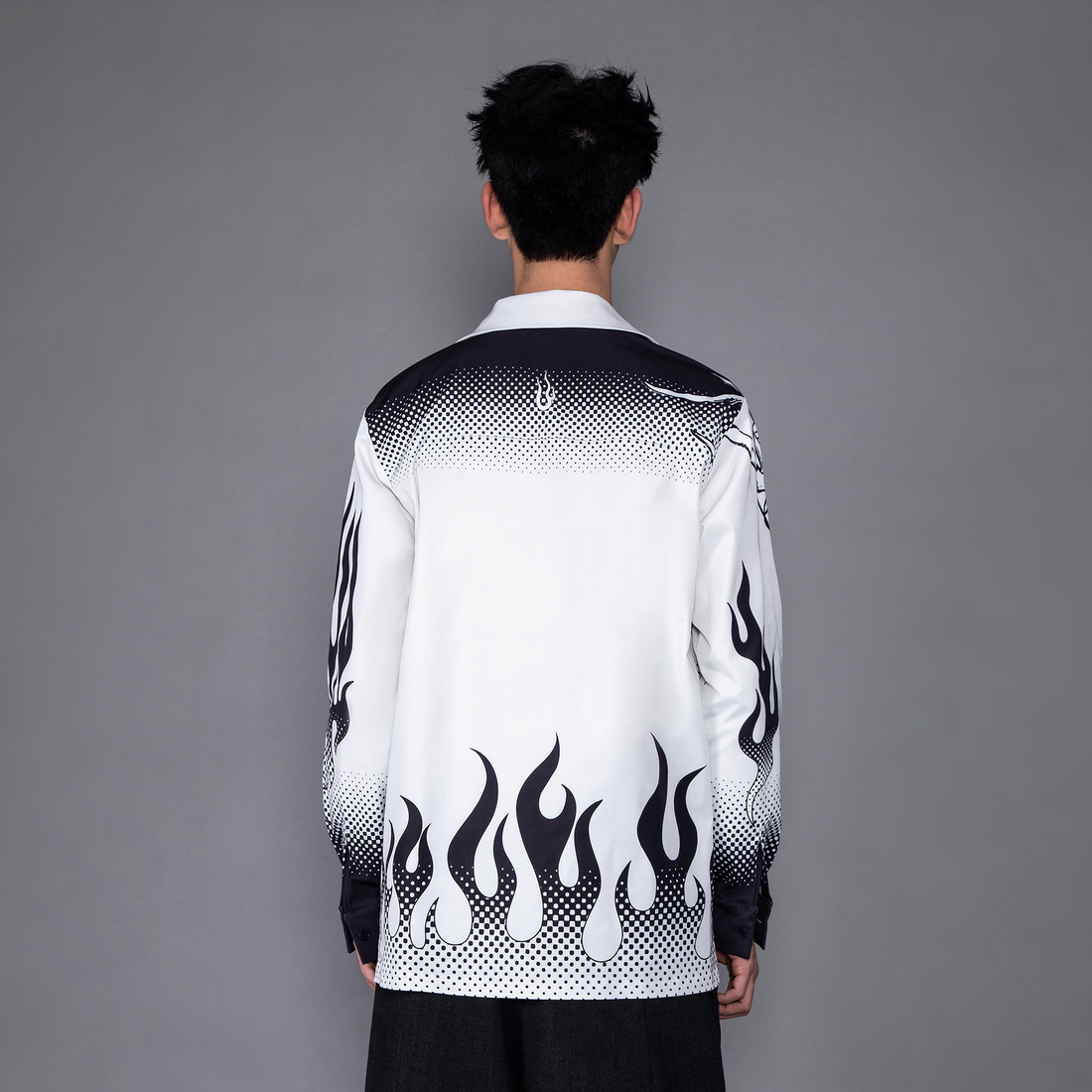 MASH UP ASIA Dragon Flame Graphic Oversized Blazer-Jacket-M-Free Shipping Leatheretro