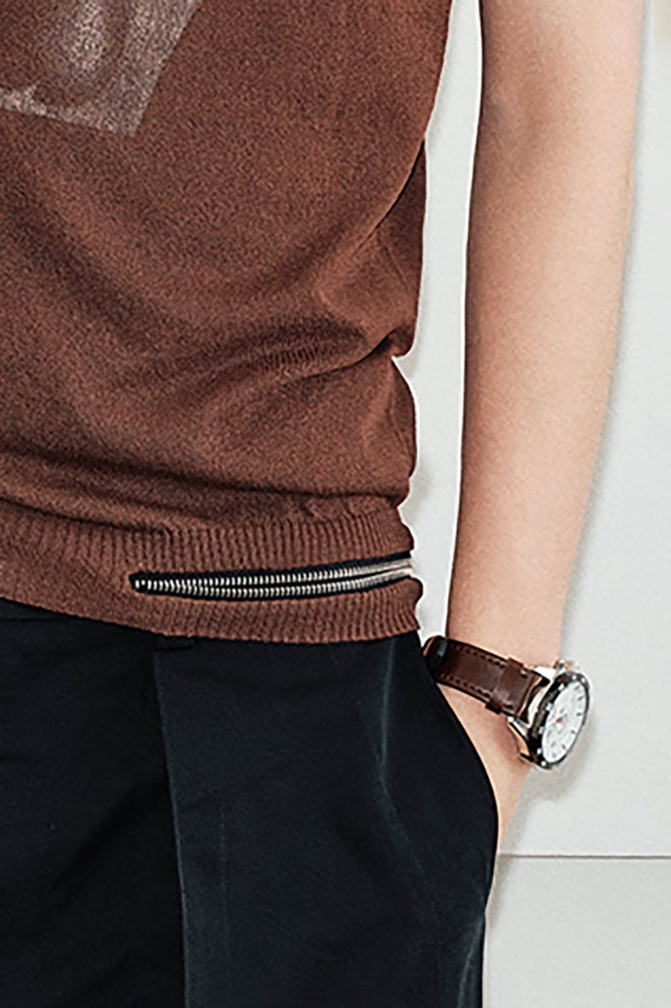 KREATE Abstract Face Knitted Tank Top-Tank Top-S-Black-Free Shipping Leatheretro