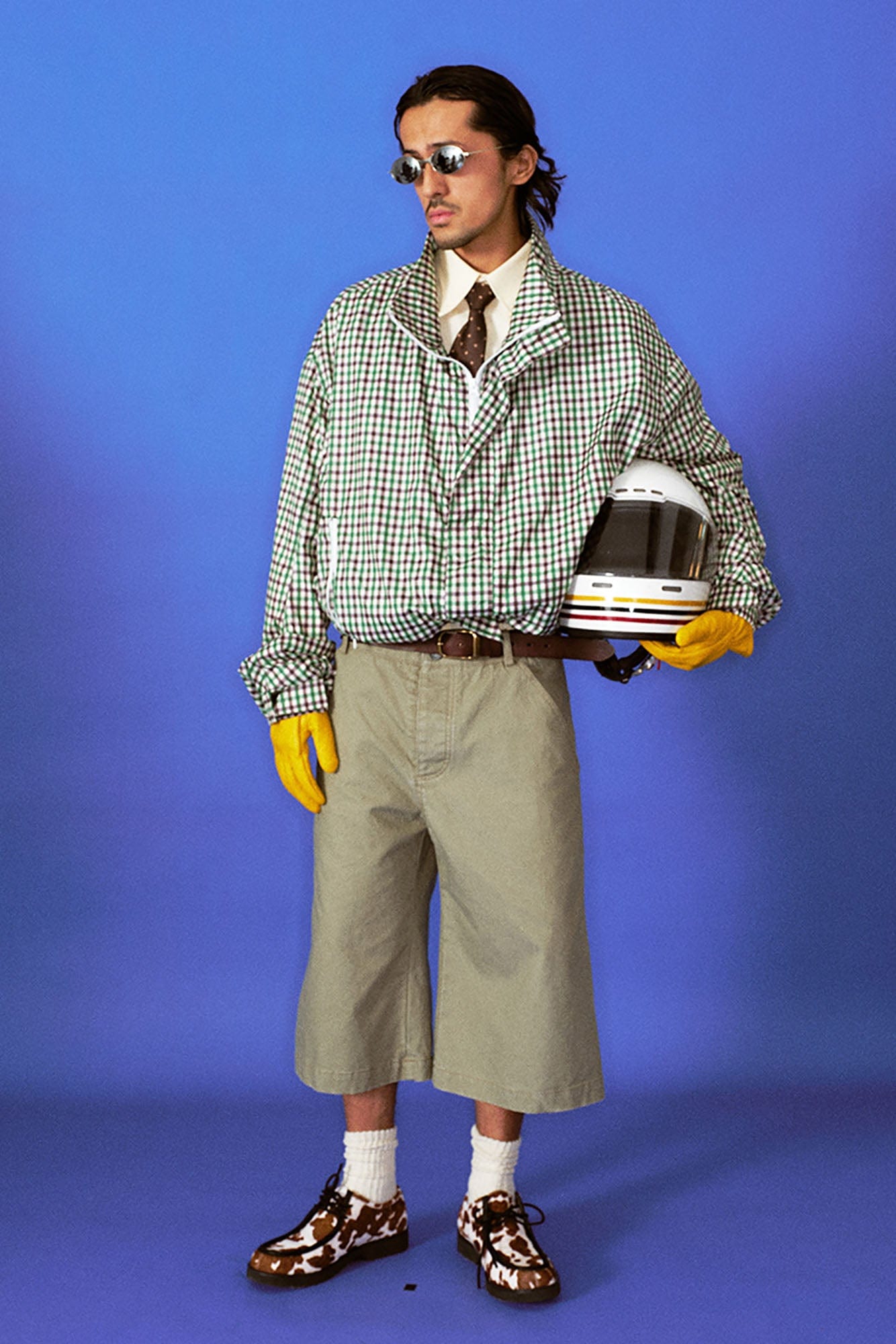 TRECLUB Retro Embroidered Pocket Cargo Shorts-Shorts-S-Free Shipping Leatheretro