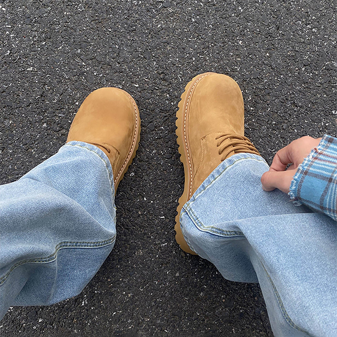 KREATE The Chunky Derby-Shoes-US 6 (EU 38)-Black-Free Shipping Leatheretro