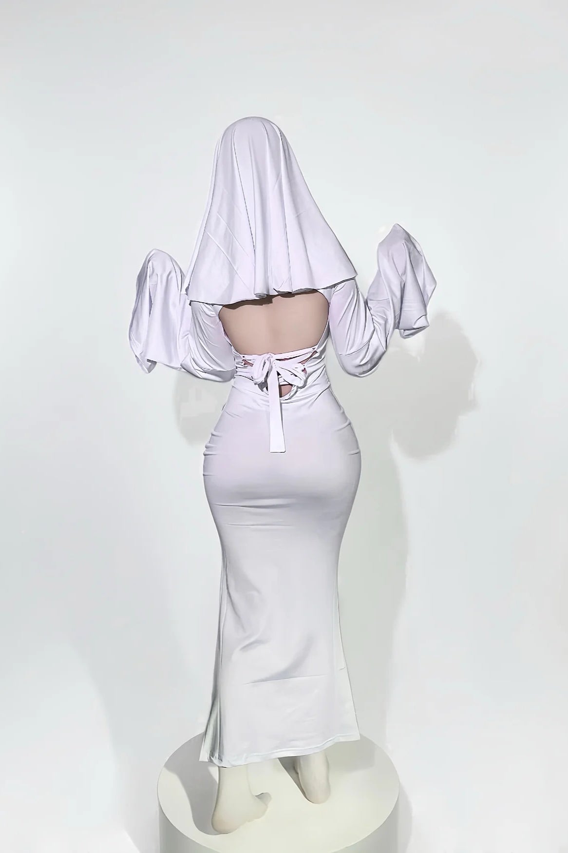 HalloweenGhost Lady Cosplay Dress-White-S-Free Shipping Leatheretro