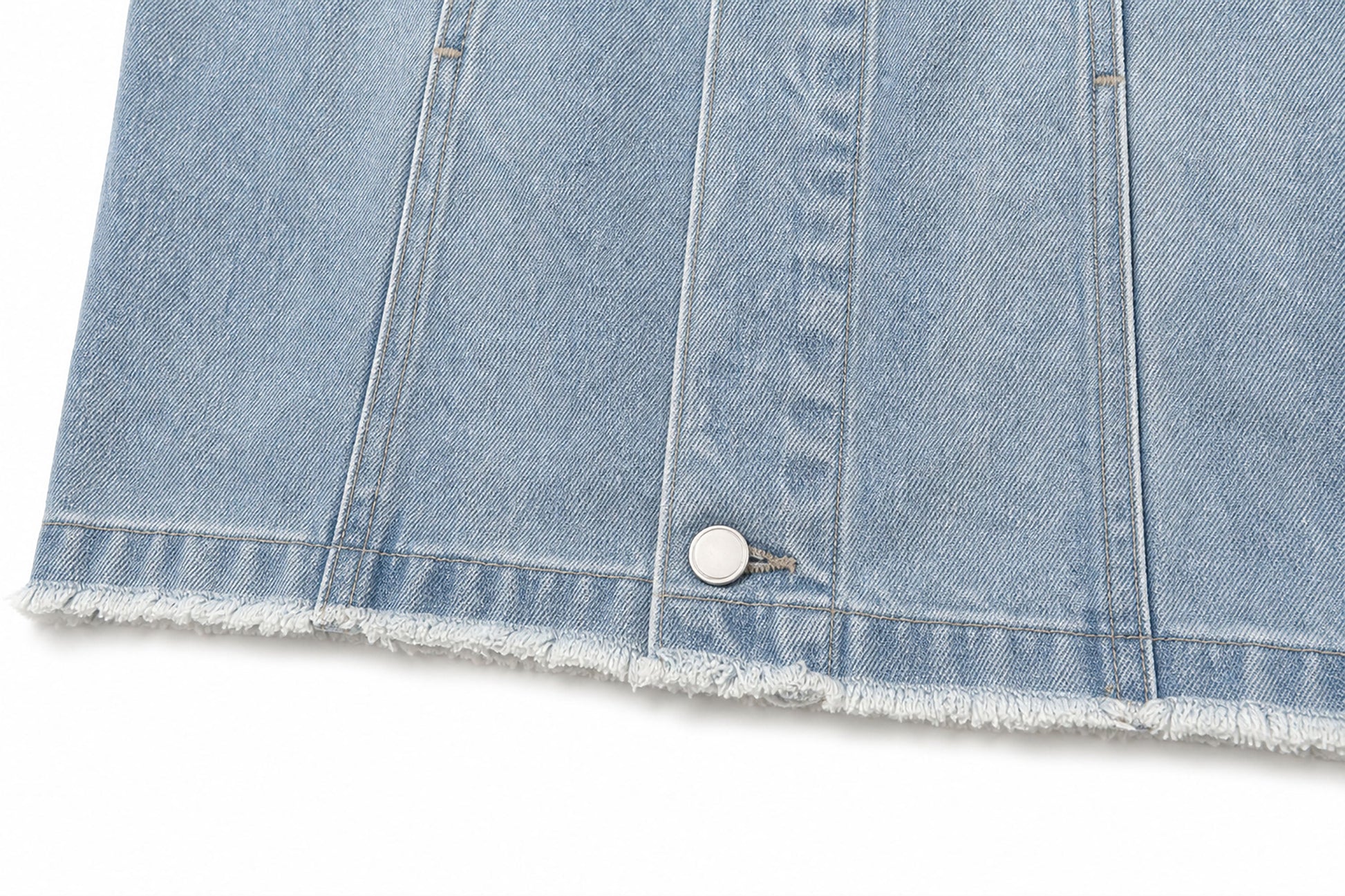 CLP Washed Frayed-Hem Vest-Vest-M (Preorder)-Free Shipping Leatheretro