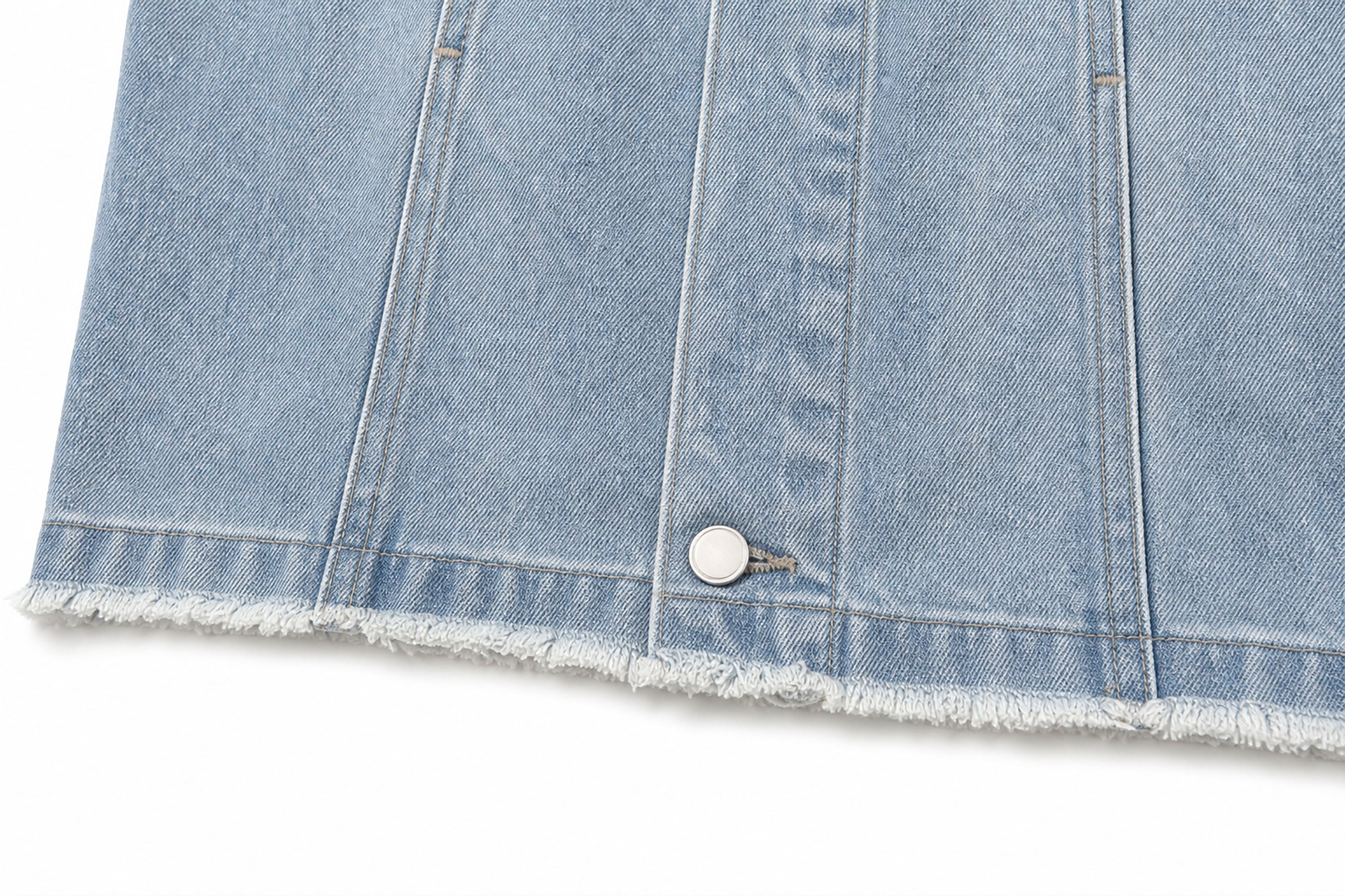 CLP Washed Frayed-Hem Vest-Vest-M (Preorder)-Free Shipping Leatheretro