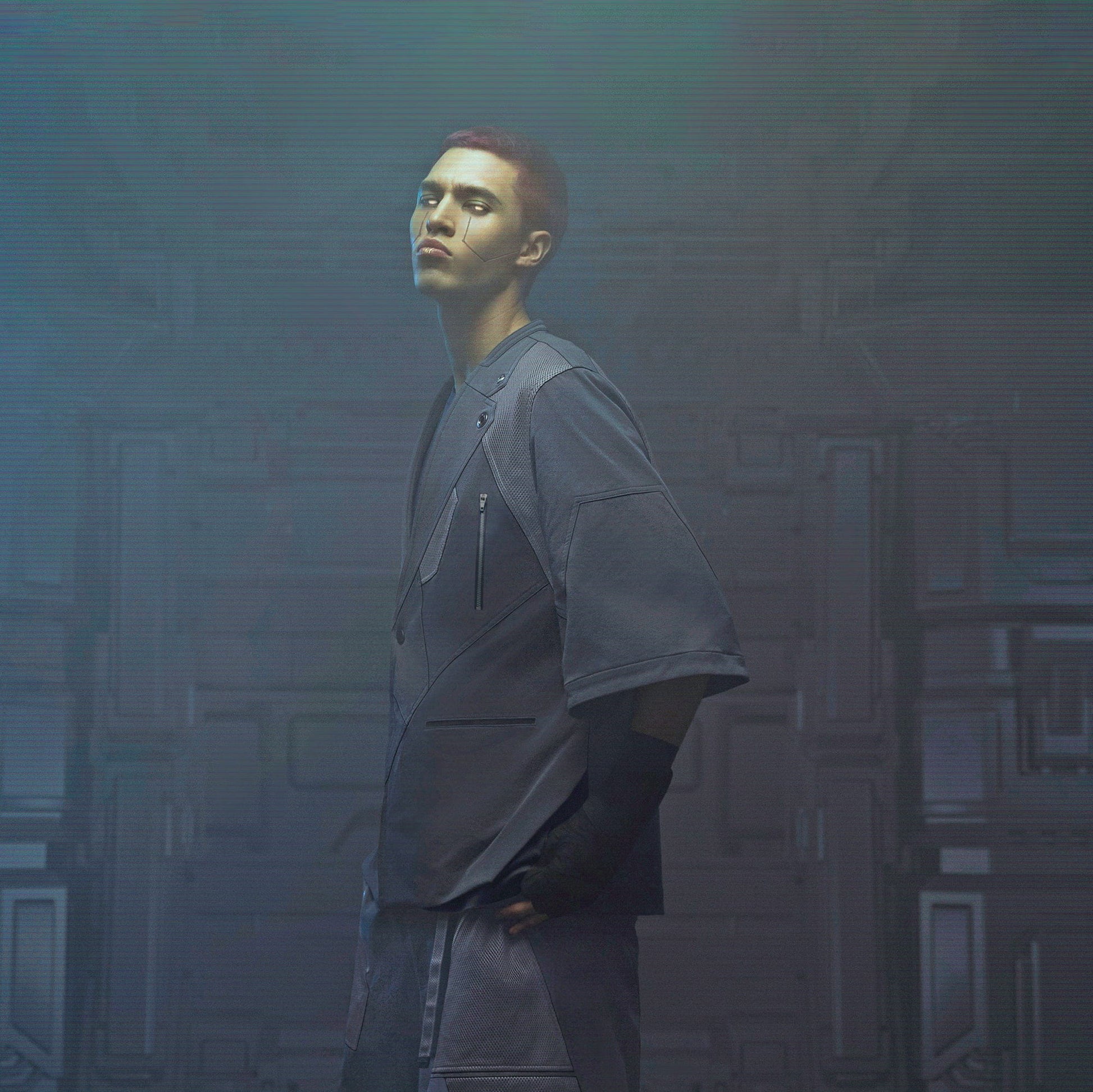 XIPHEVIL Bellator IV Mesh Metal Short-Sleeve Blazer Black-Jacket-XS-Free Shipping Leatheretro