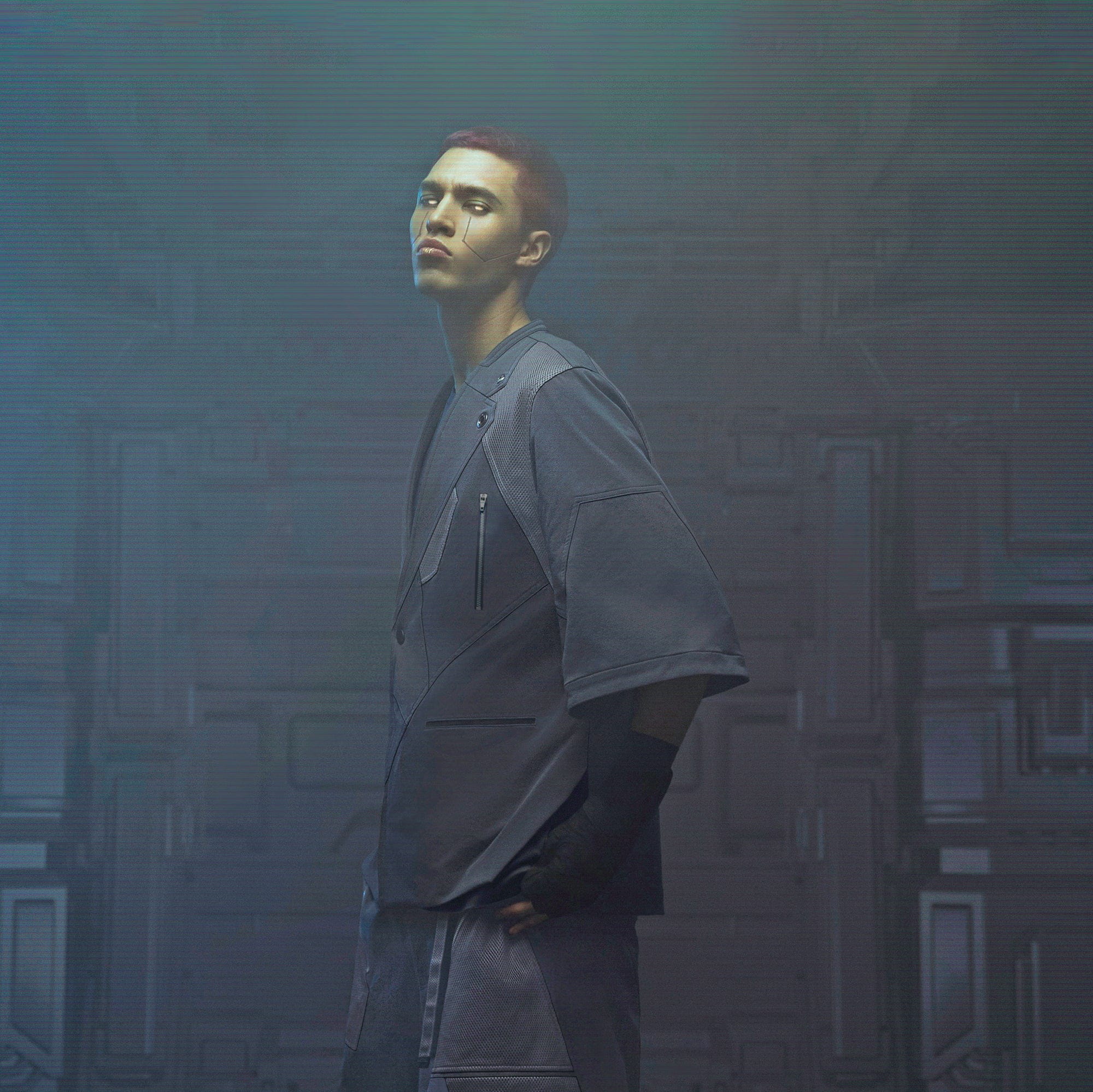 XIPHEVIL Bellator IV Mesh Metal Short-Sleeve Blazer Black-Jacket-XS-Free Shipping Leatheretro