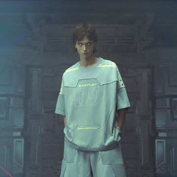 XIPHEVIL Modern Deconstructed Rivet Jersey Sliver-T Shirt-XS-Free Shipping Leatheretro