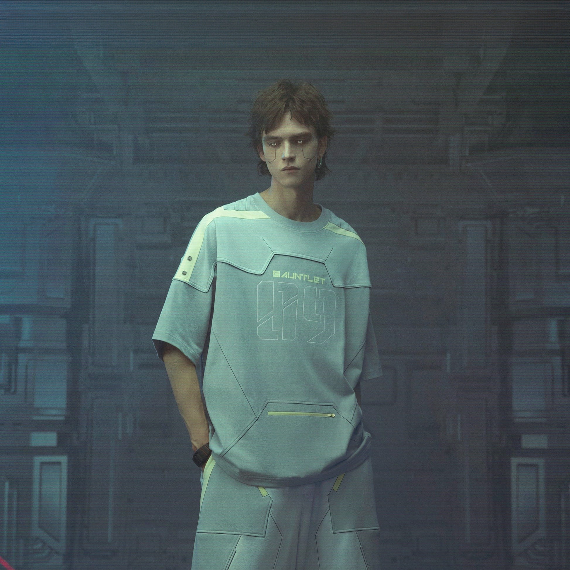 XIPHEVIL Modern Deconstructed Rivet Jersey Sliver-T Shirt-XS-Free Shipping Leatheretro