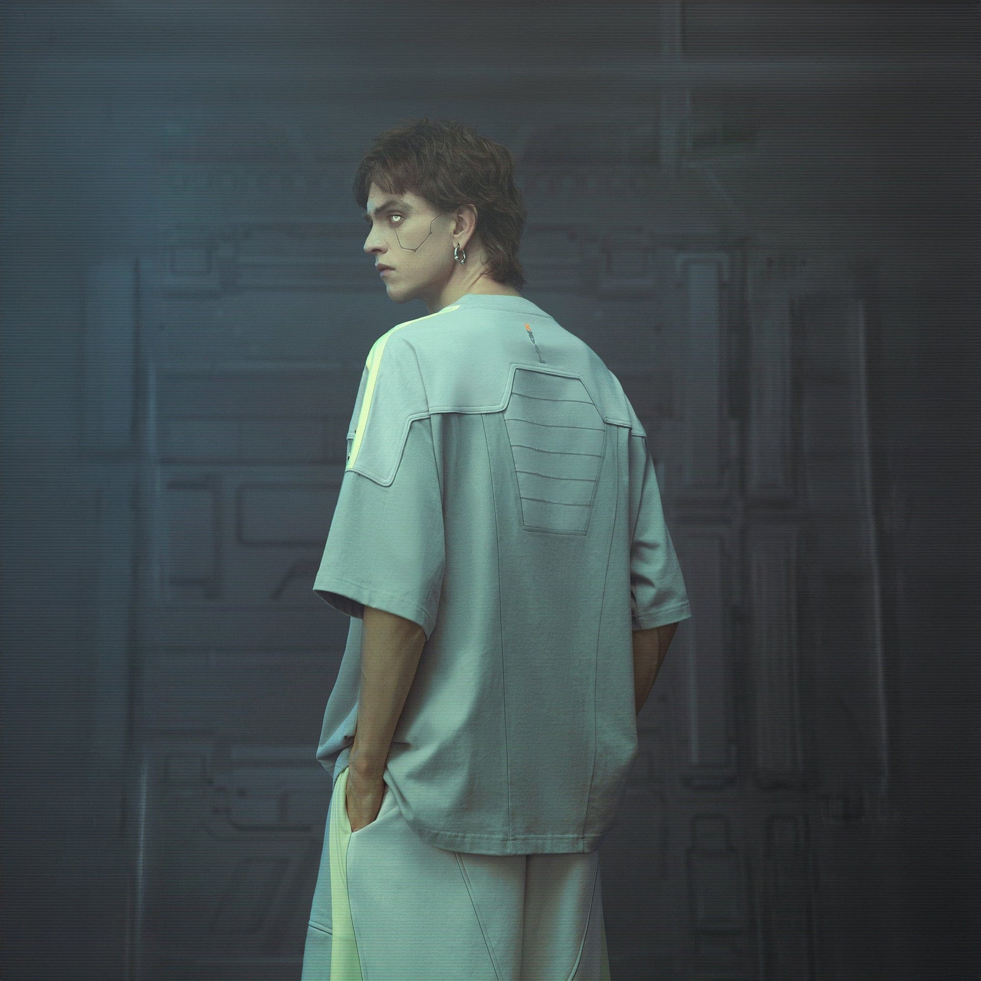 XIPHEVIL Modern Deconstructed Rivet Jersey Sliver-T Shirt-XS-Free Shipping Leatheretro