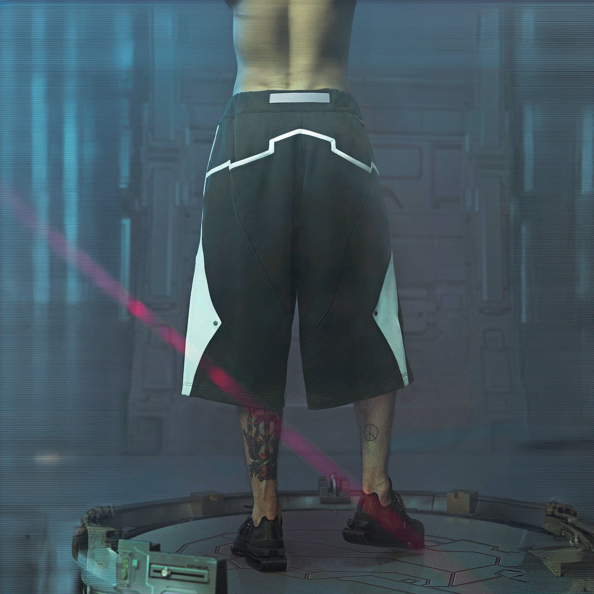 XIPHEVIL Deconstructed Zipper Rivet Shorts Black-Shorts-XS-Free Shipping Leatheretro