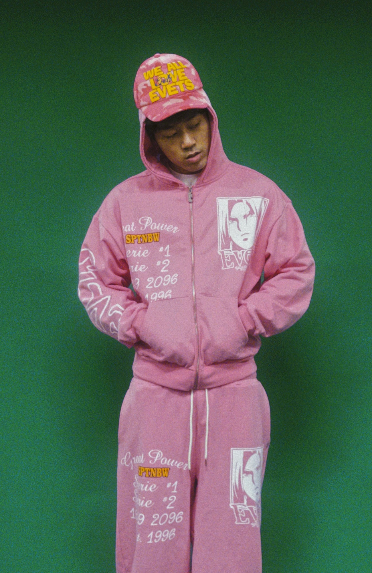 EVETS Anime Graphic Zip-Up Hoodie-Jacket-S-Free Shipping Leatheretro