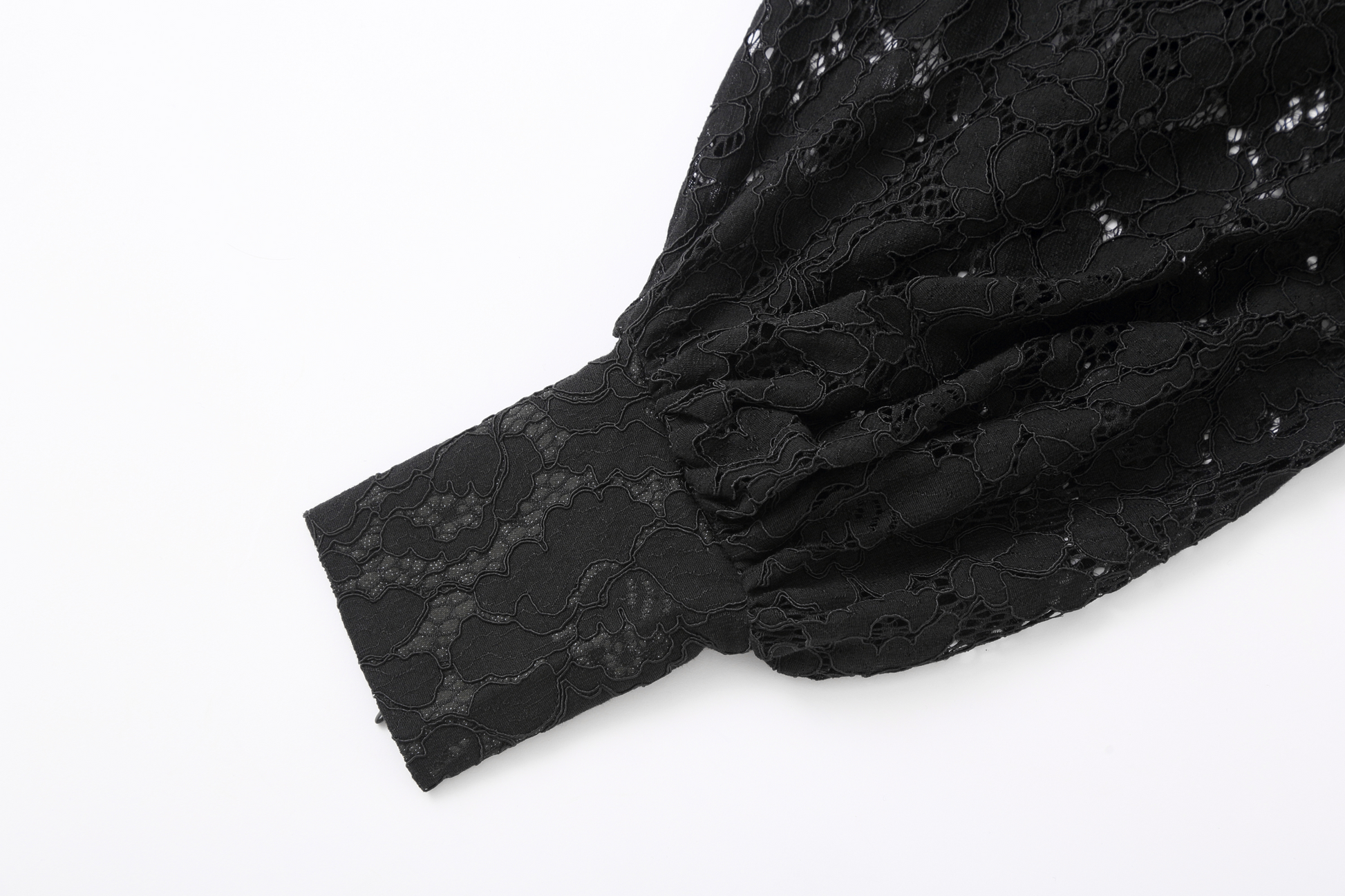 CLP Floral Lace Tie-Neck Shirt-Shirt-S-White (Preorder)-Free Shipping Leatheretro