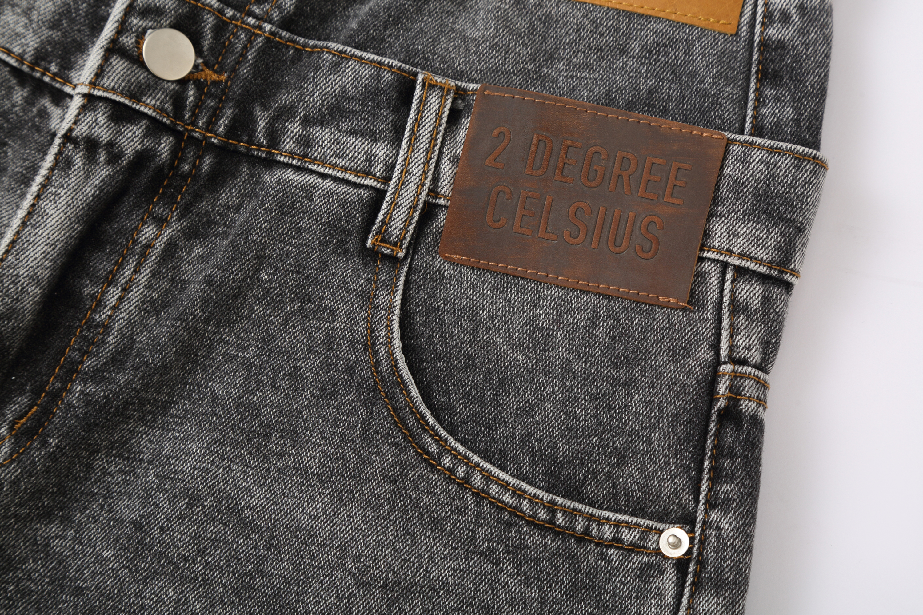 CLP Retro Washed Double-Waist Denim Shorts-Shorts-M / 30"-Free Shipping Leatheretro