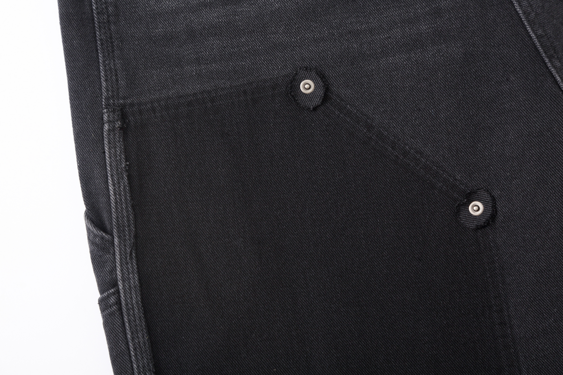 CLP Retro Washed Raw Edge Paneled Shorts-Shorts-M / 34"-Free Shipping Leatheretro