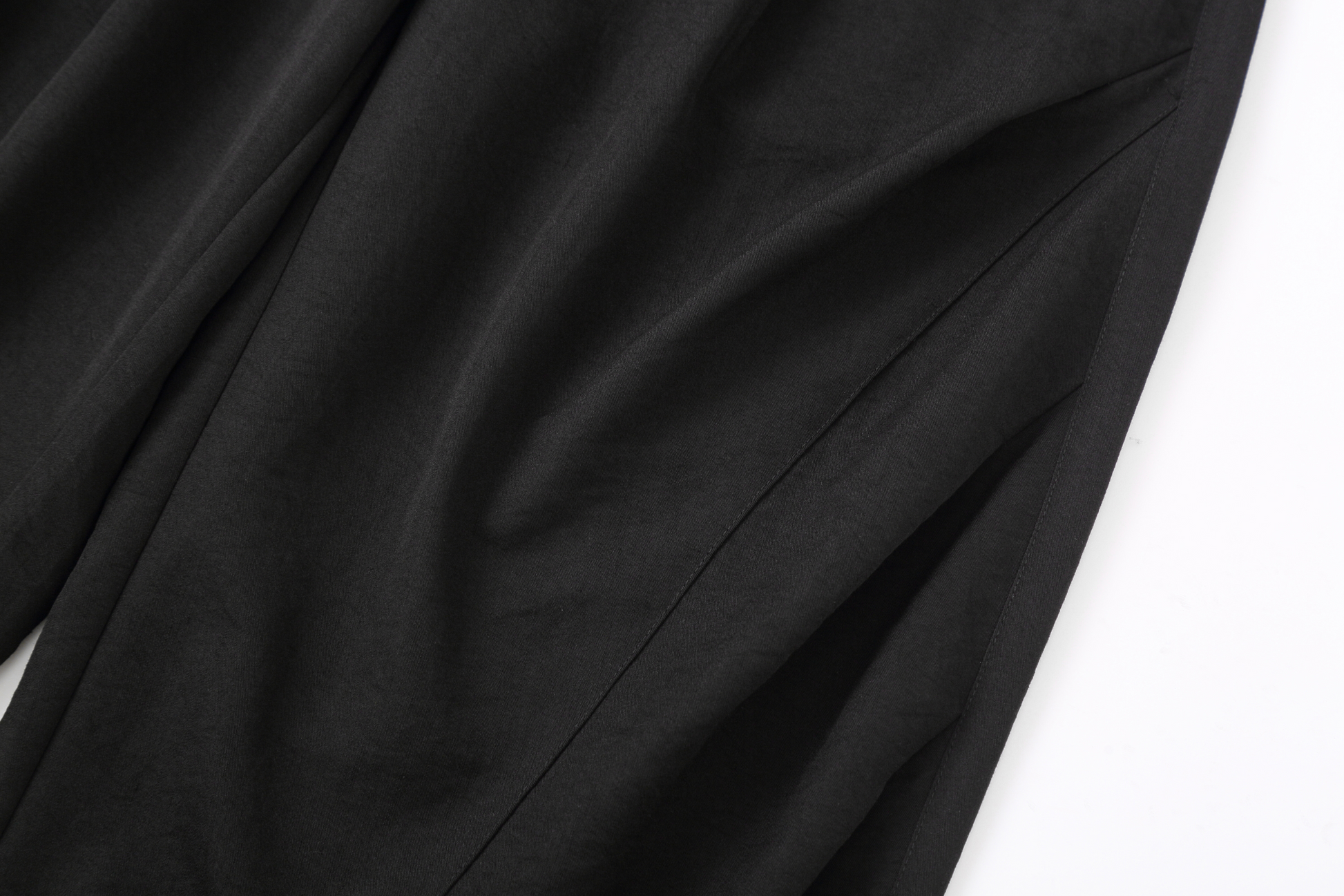 CLP Draped Elastic-Waist Curved Trousers-Pants-M / 28"-Free Shipping Leatheretro