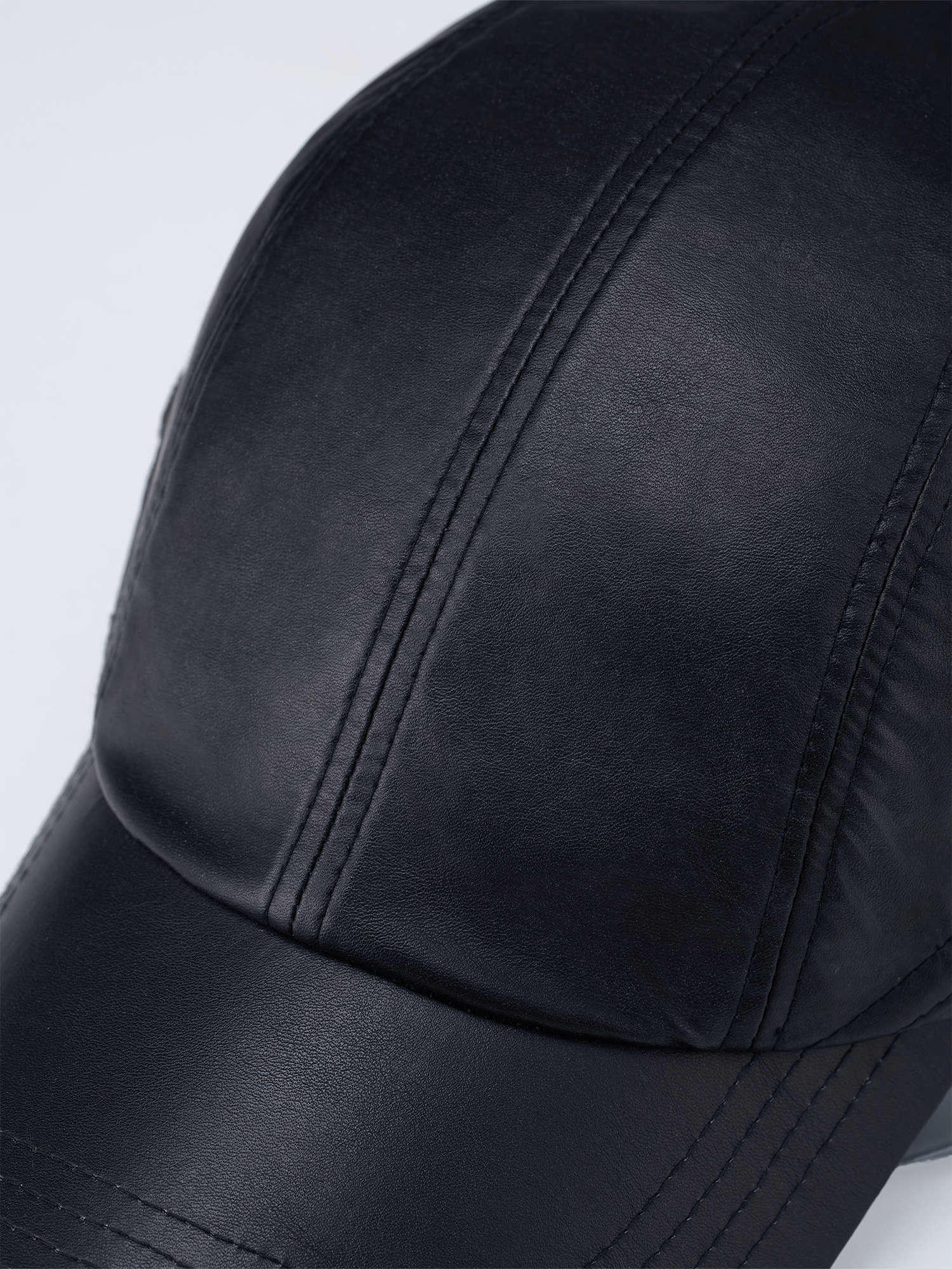 SANB Faux Leather Horned Baseball Cap-Hat, Cap, Beanie-One Size-Free Shipping Leatheretro