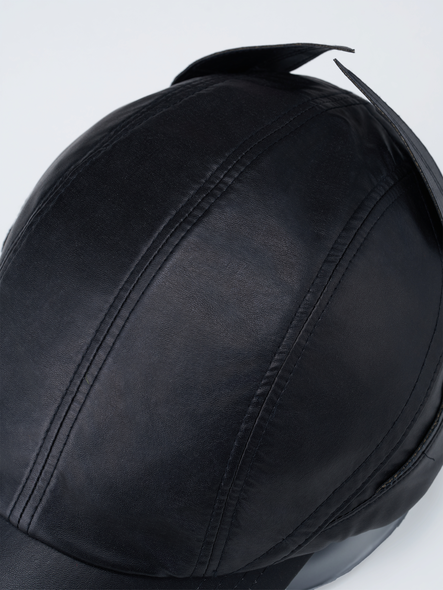 SANB Faux Leather Horned Baseball Cap-Hat, Cap, Beanie-One Size-Free Shipping Leatheretro