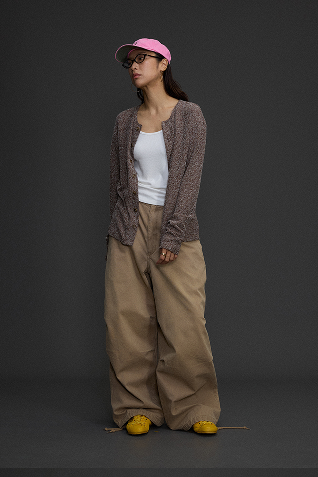 NIANJIUYIKOUER Distressed Utility Pocket Wide-Leg Pants-Pants-XXS-Free Shipping Leatheretro