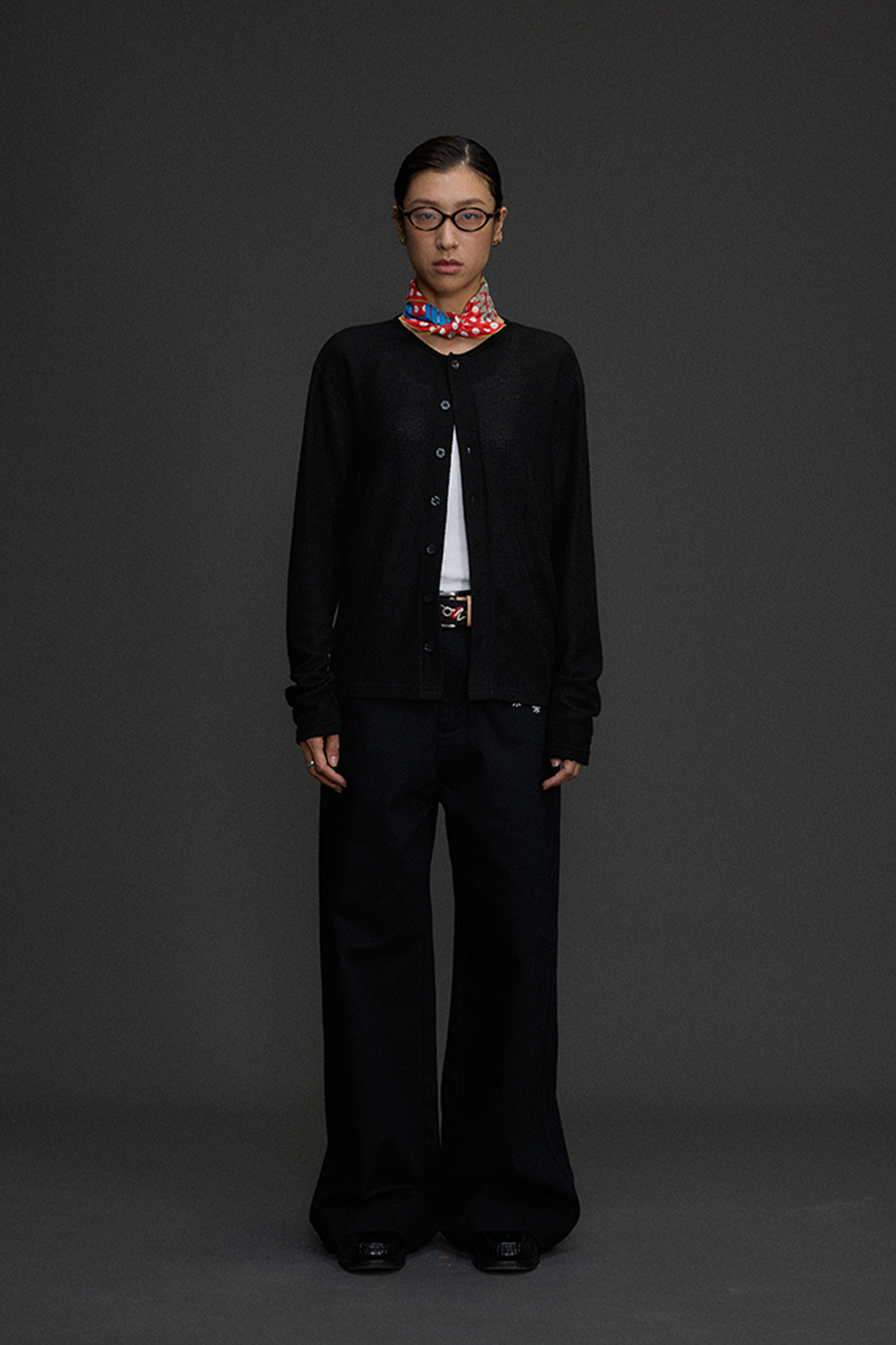 NIANJIUYIKOUER Embroidered Wide-Leg Twill Pants-Pants-XS-Free Shipping Leatheretro