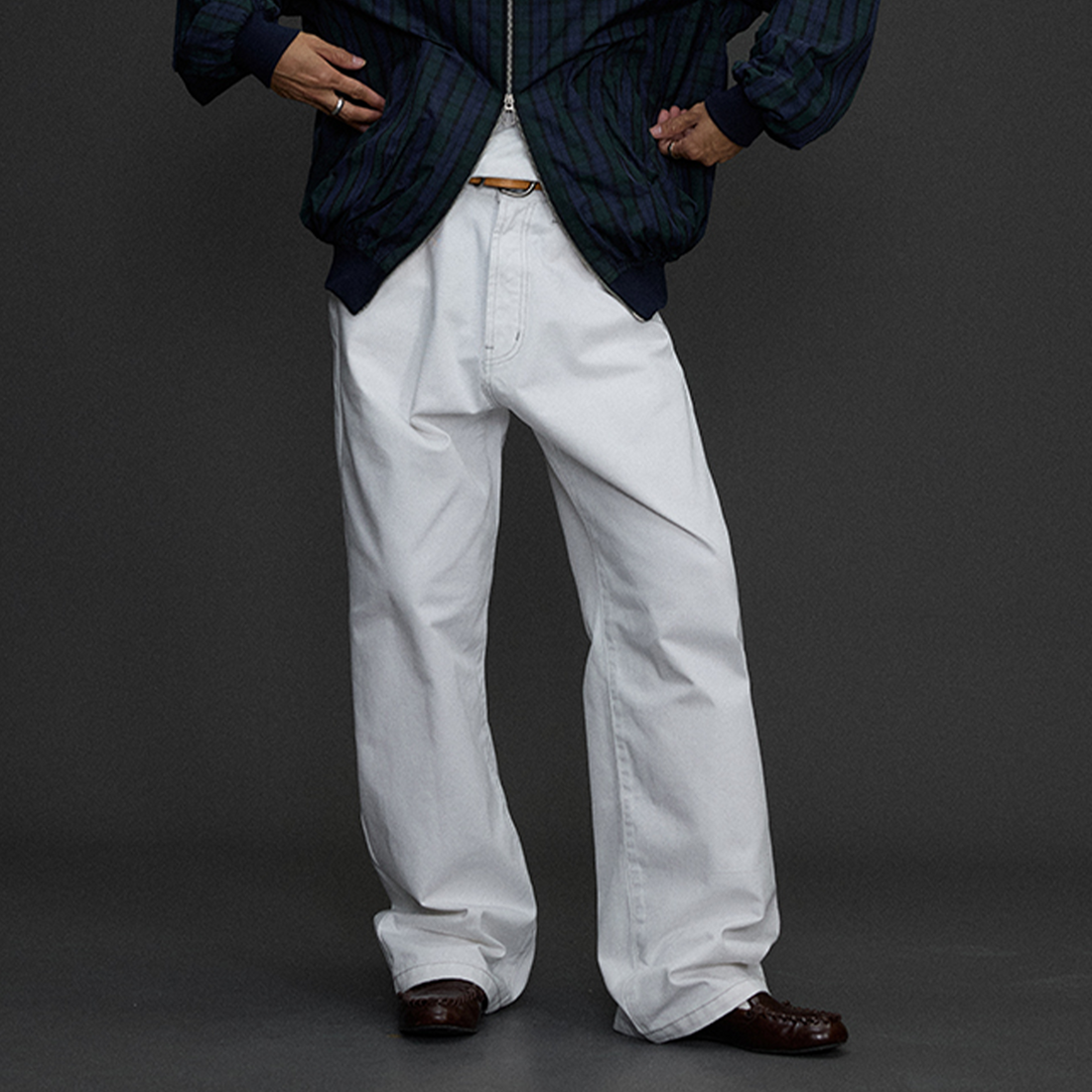 NIANJIUYIKOUER Essential Cotton Straight-Leg Pants-Pants-S-Free Shipping Leatheretro