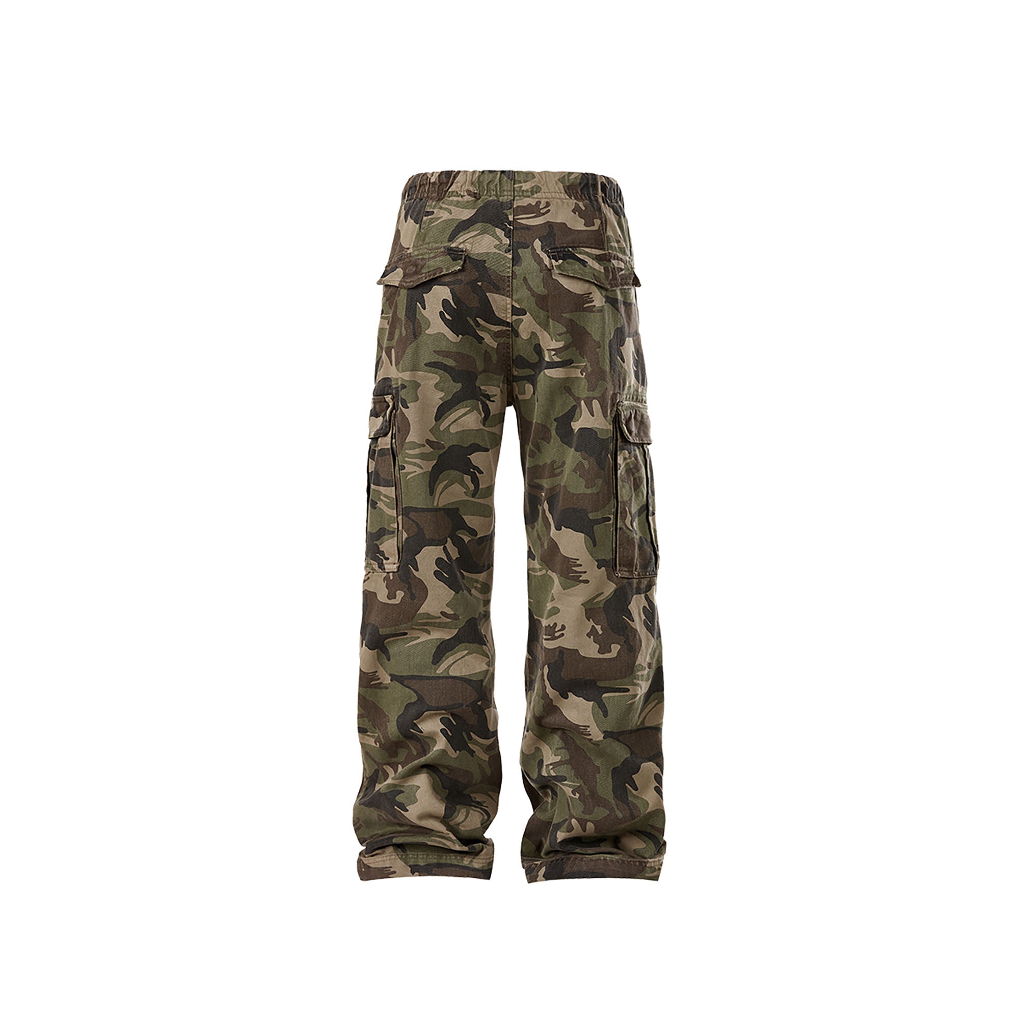 FORFEARTHAT Camo Multi-Pocket Drawstring Pants-Pants-M-Free Shipping Leatheretro