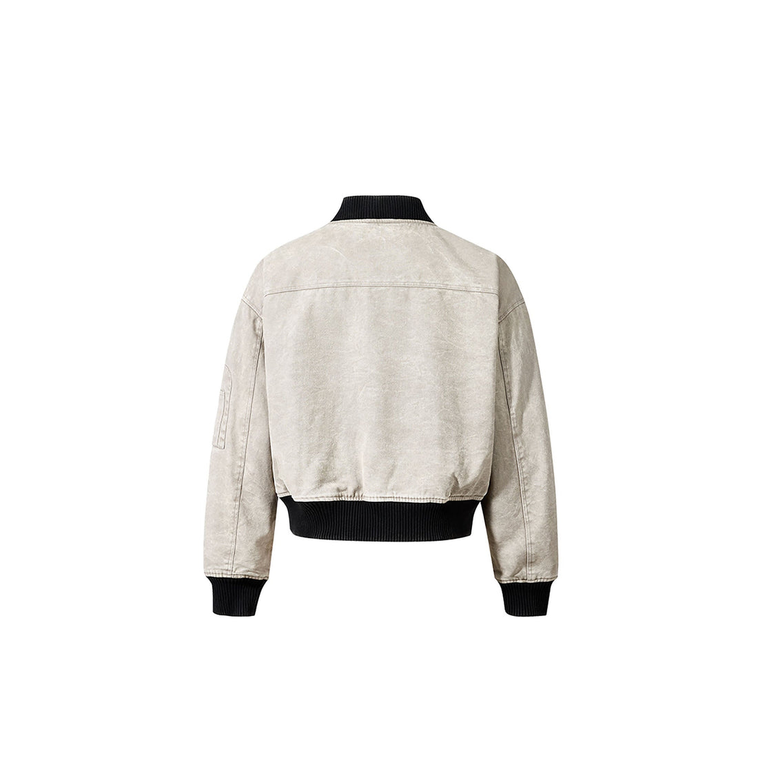 FORFEARTHAT Faded Wash Utility Bomber Jacket-Jacket-S-With padding-Free Shipping Leatheretro