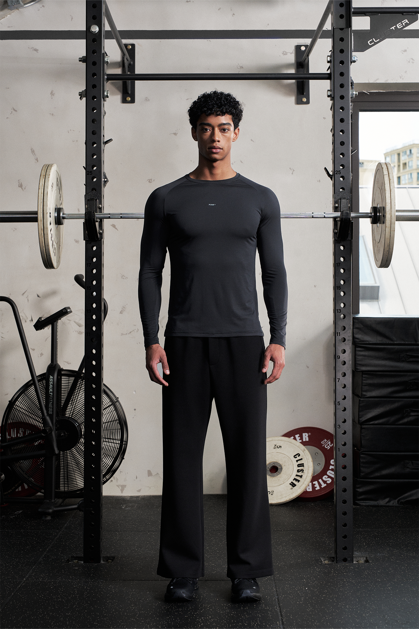 PUMPPLUS Antibacterial Quick-Dry Slim Long-Sleeve Tee-L/S Tee-S-Purple-Free Shipping Leatheretro