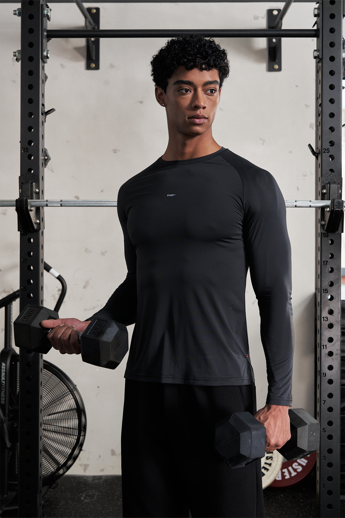 PUMPPLUS Antibacterial Quick-Dry Slim Long-Sleeve Tee-L/S Tee-S-Purple-Free Shipping Leatheretro
