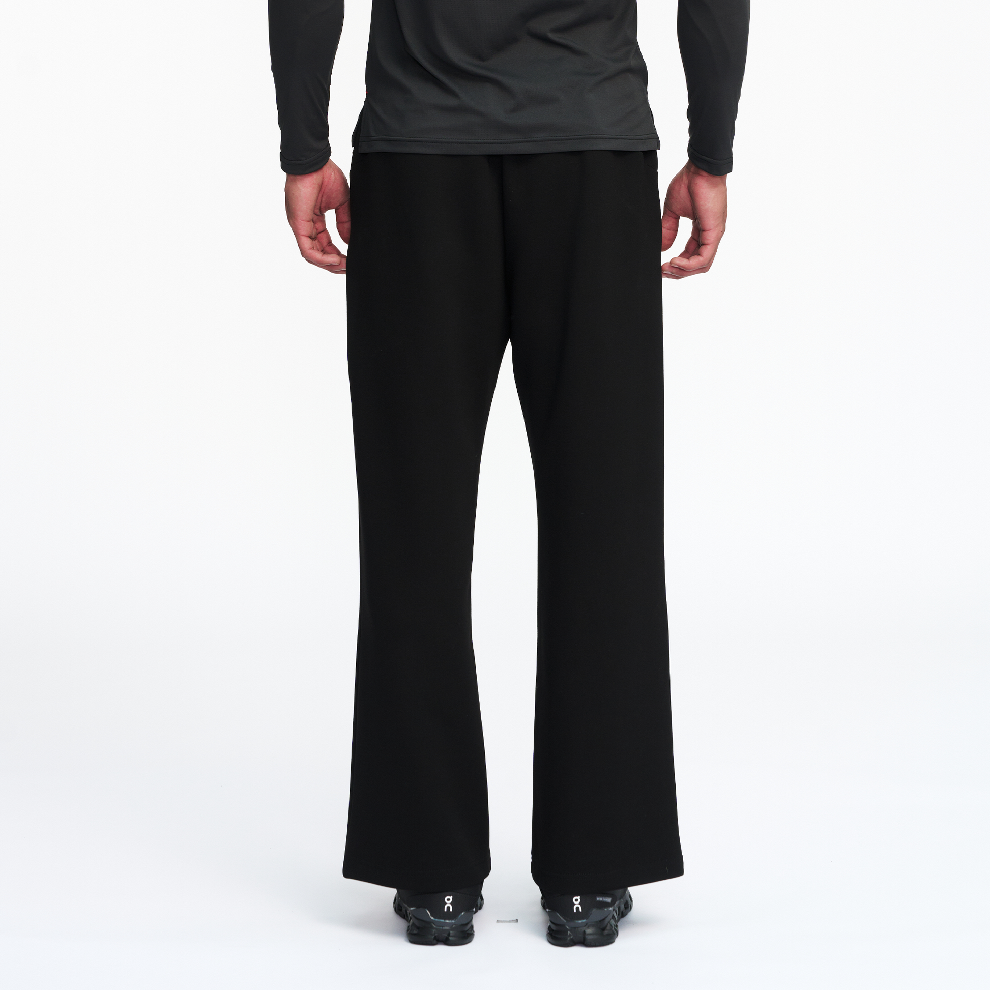 PUMPPLUS Moisture-Wicking Flared Straight-Leg Pants-Pants-S-White-Free Shipping Leatheretro